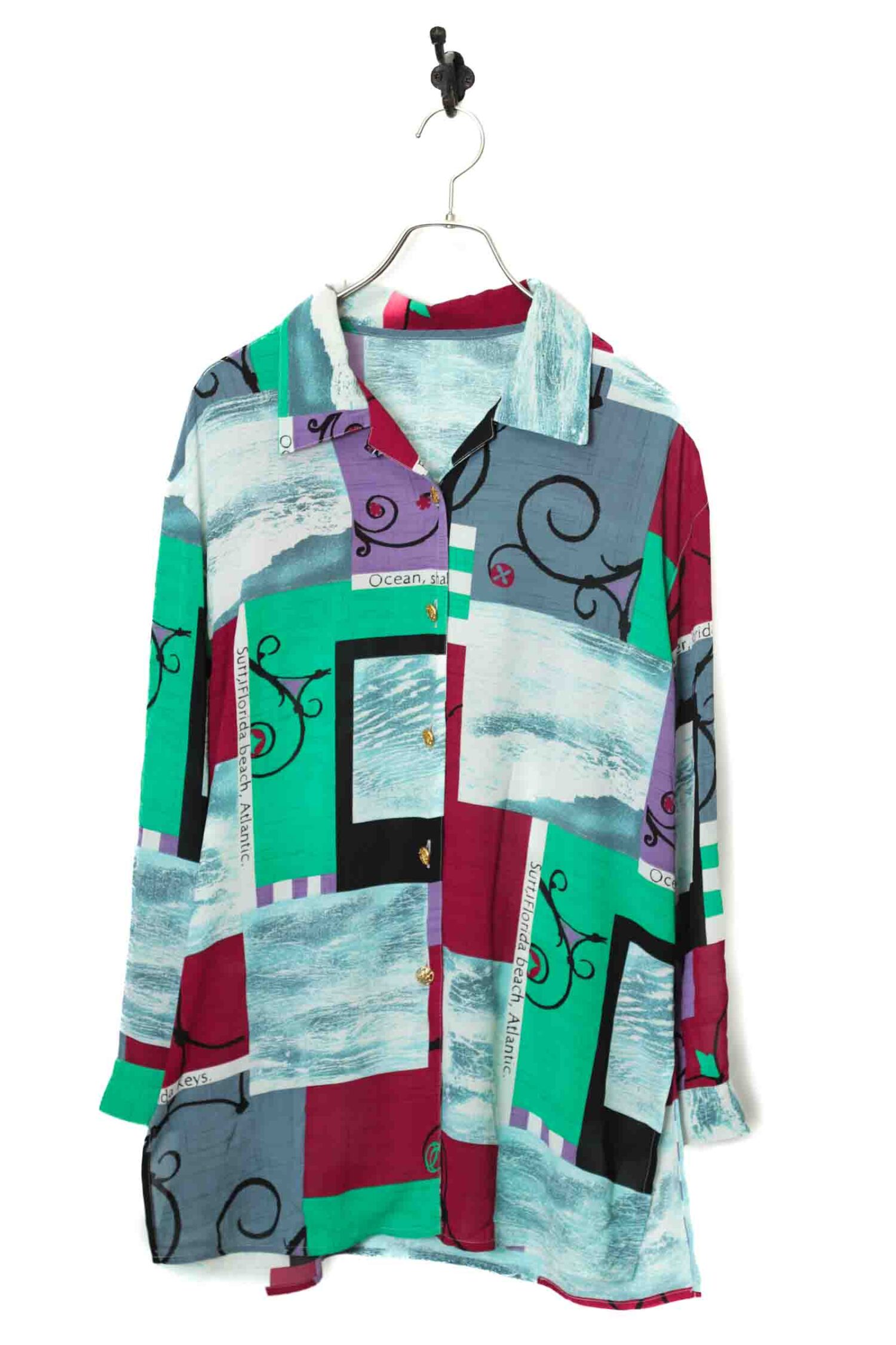 VINTAGE PRINTED SHIRT/L