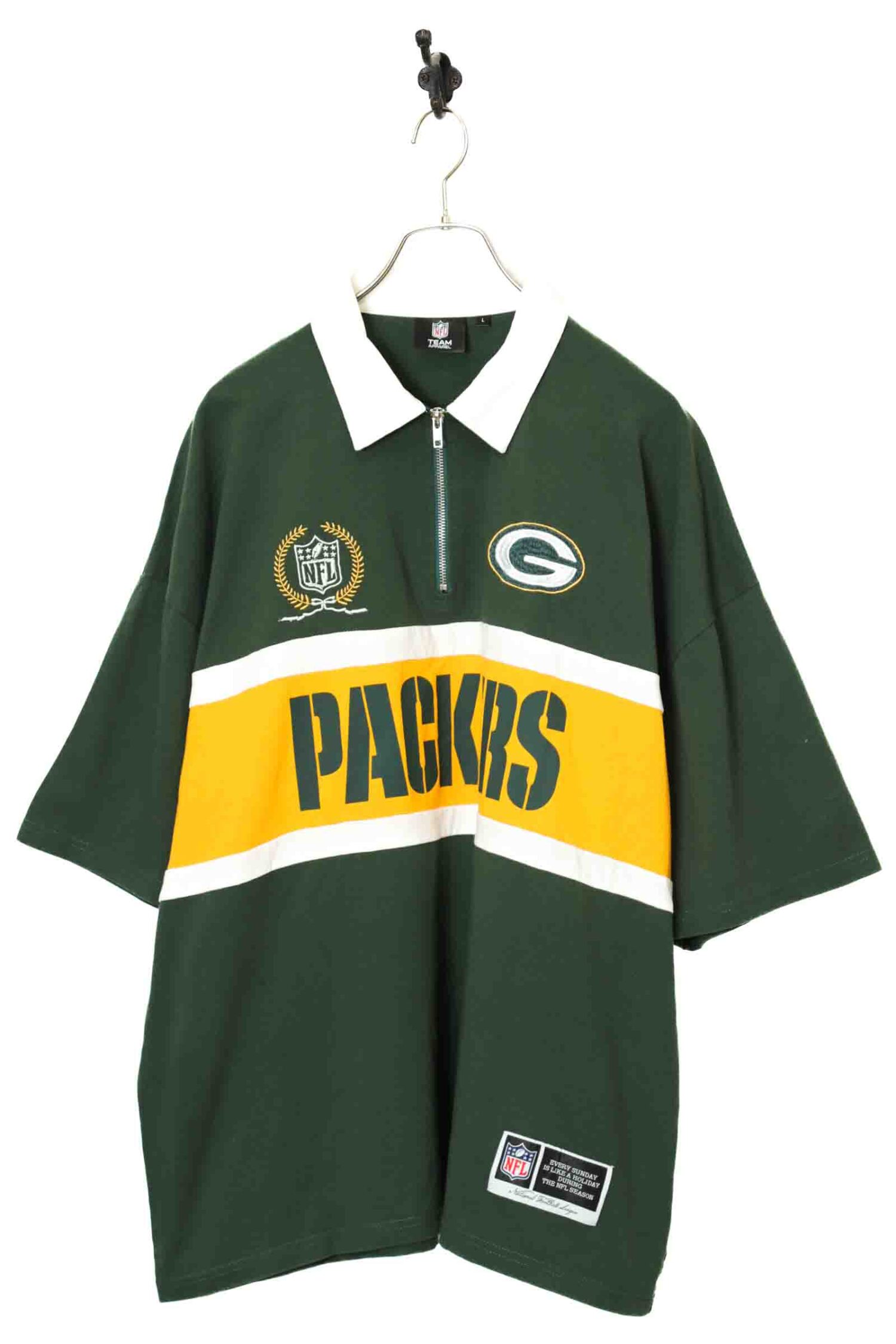 USED NFL PACKERS PULL-OVER T-SHIRT/XL