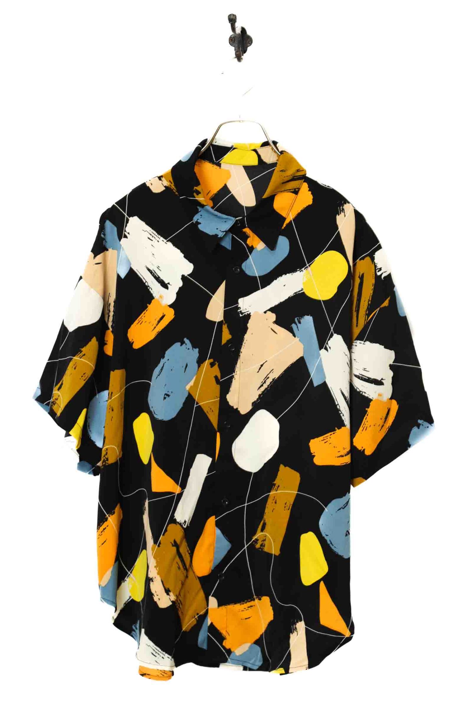 VINTAGE PRINTED SHORT SLEEVE SHIRT/XL