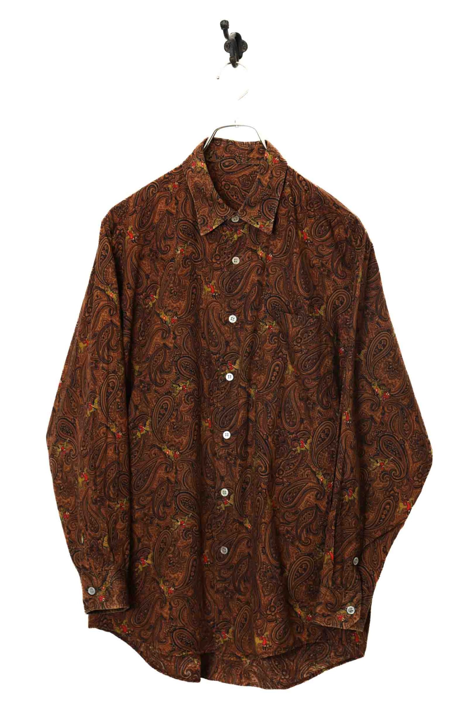 VINTAGE PAISLEY PRINTED SHIRT/L