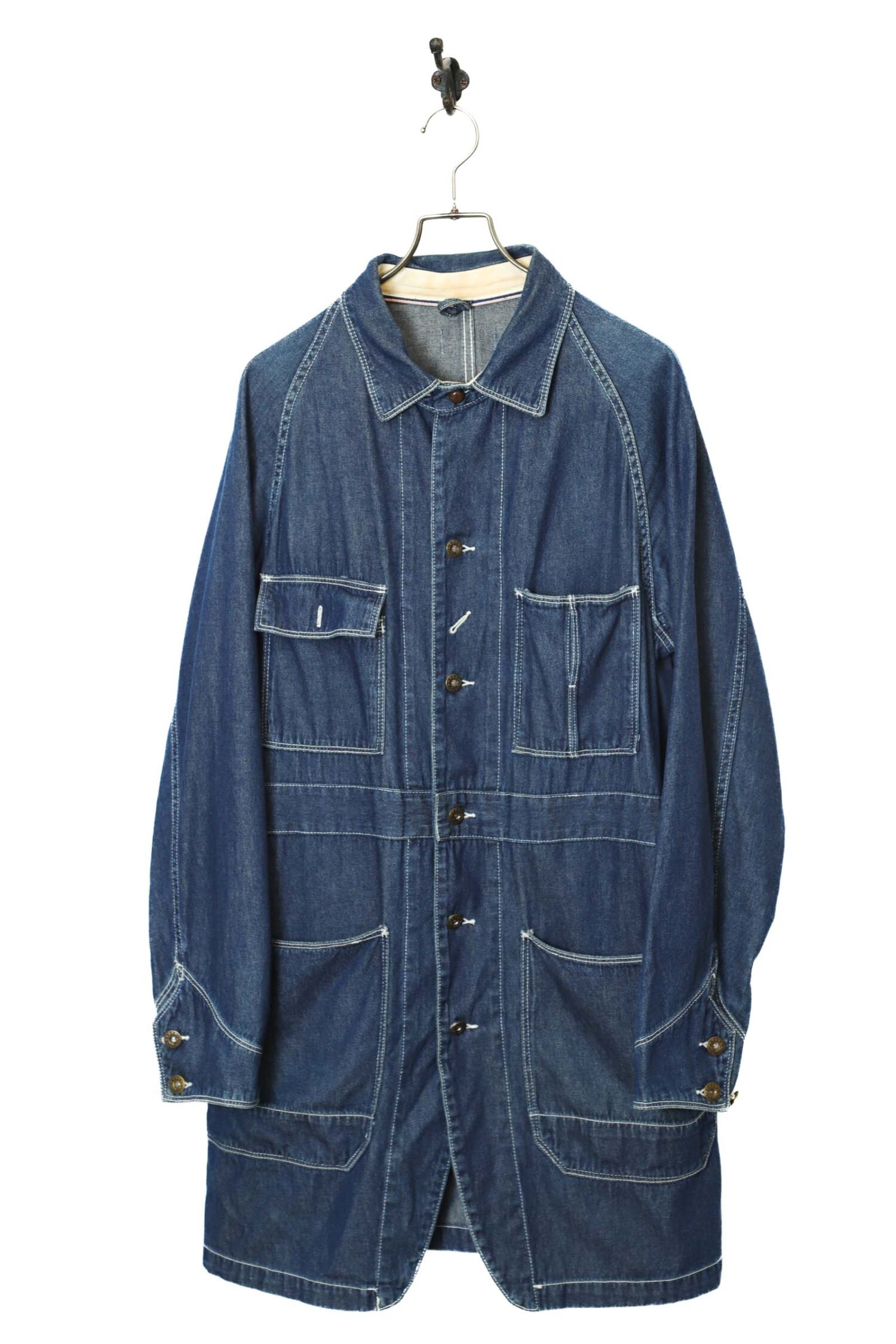 VINTAGE COVERALL DENIM JACKET/M