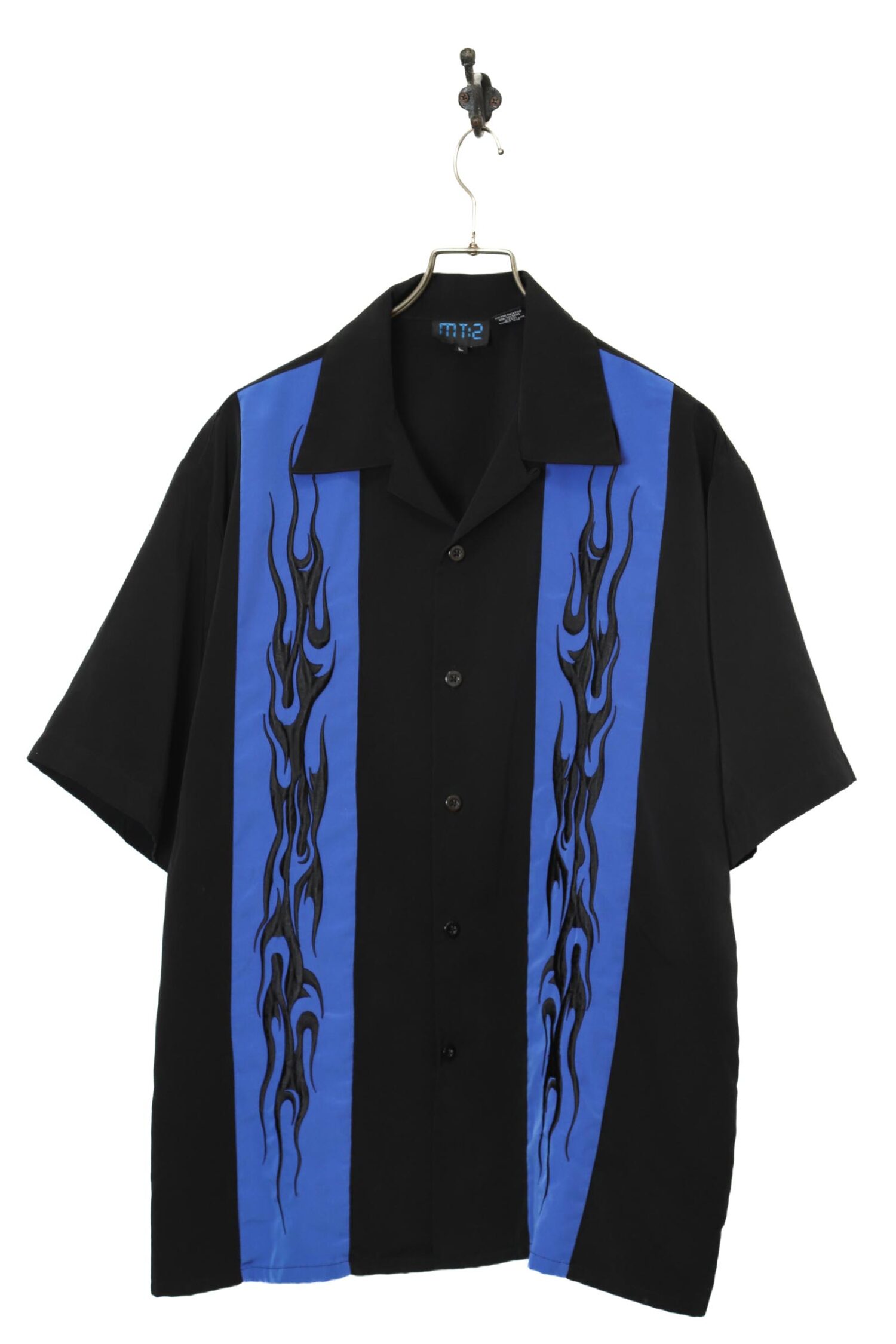 VINTAGE OPEN COLLAR SHIRT/L