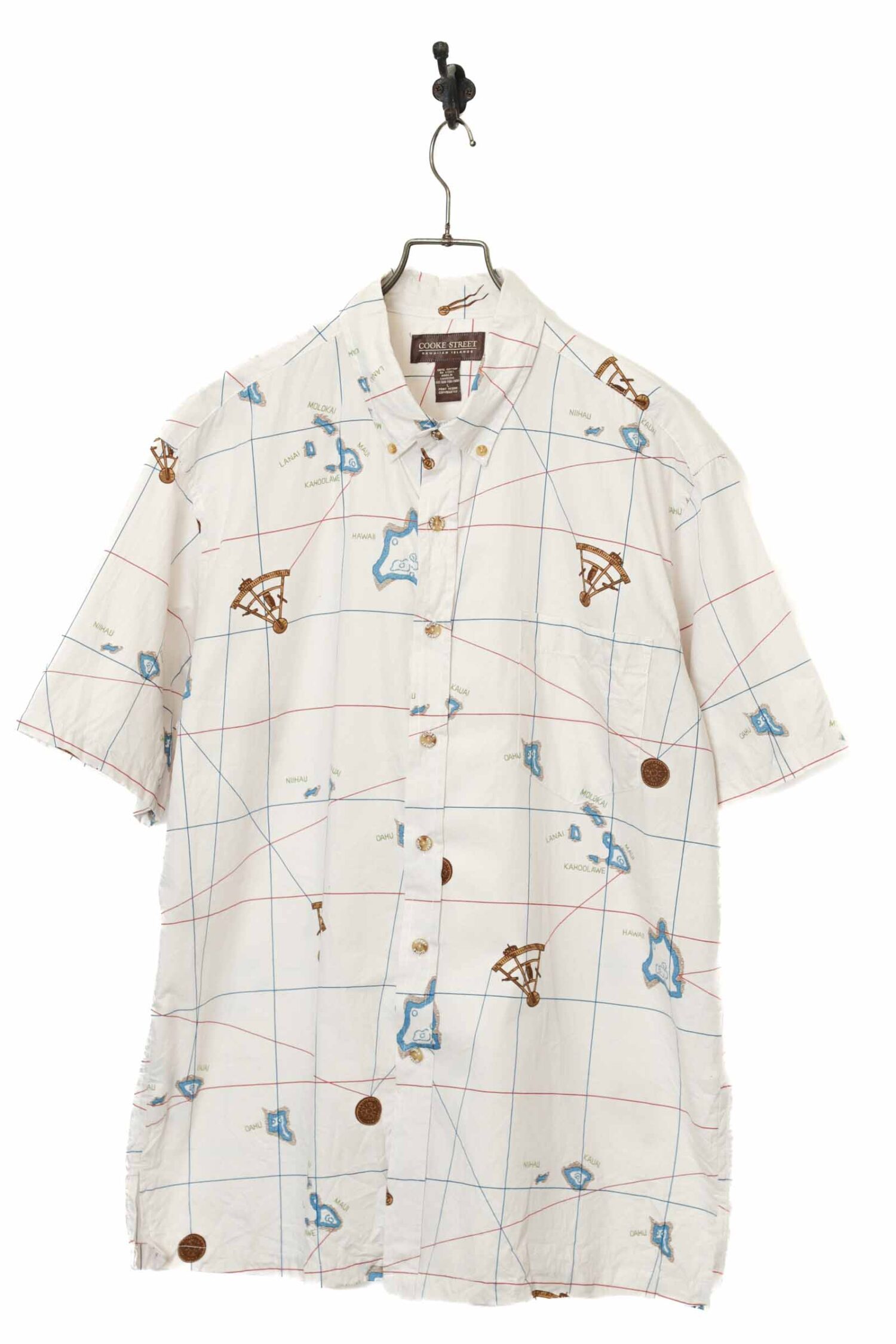 VINTAGE PRINTED SHIRT/L