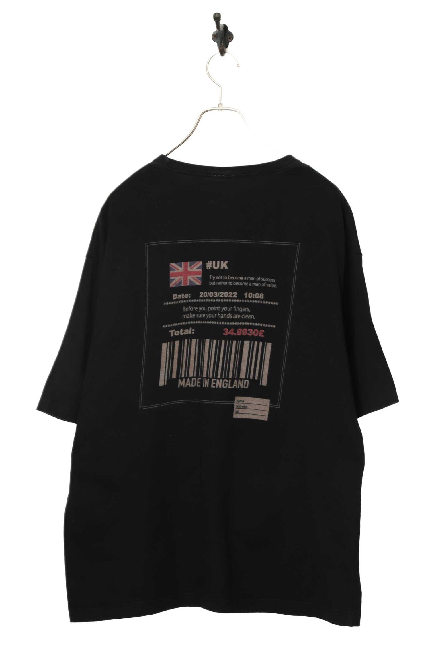 USED PRINTED T-SHIRT/L