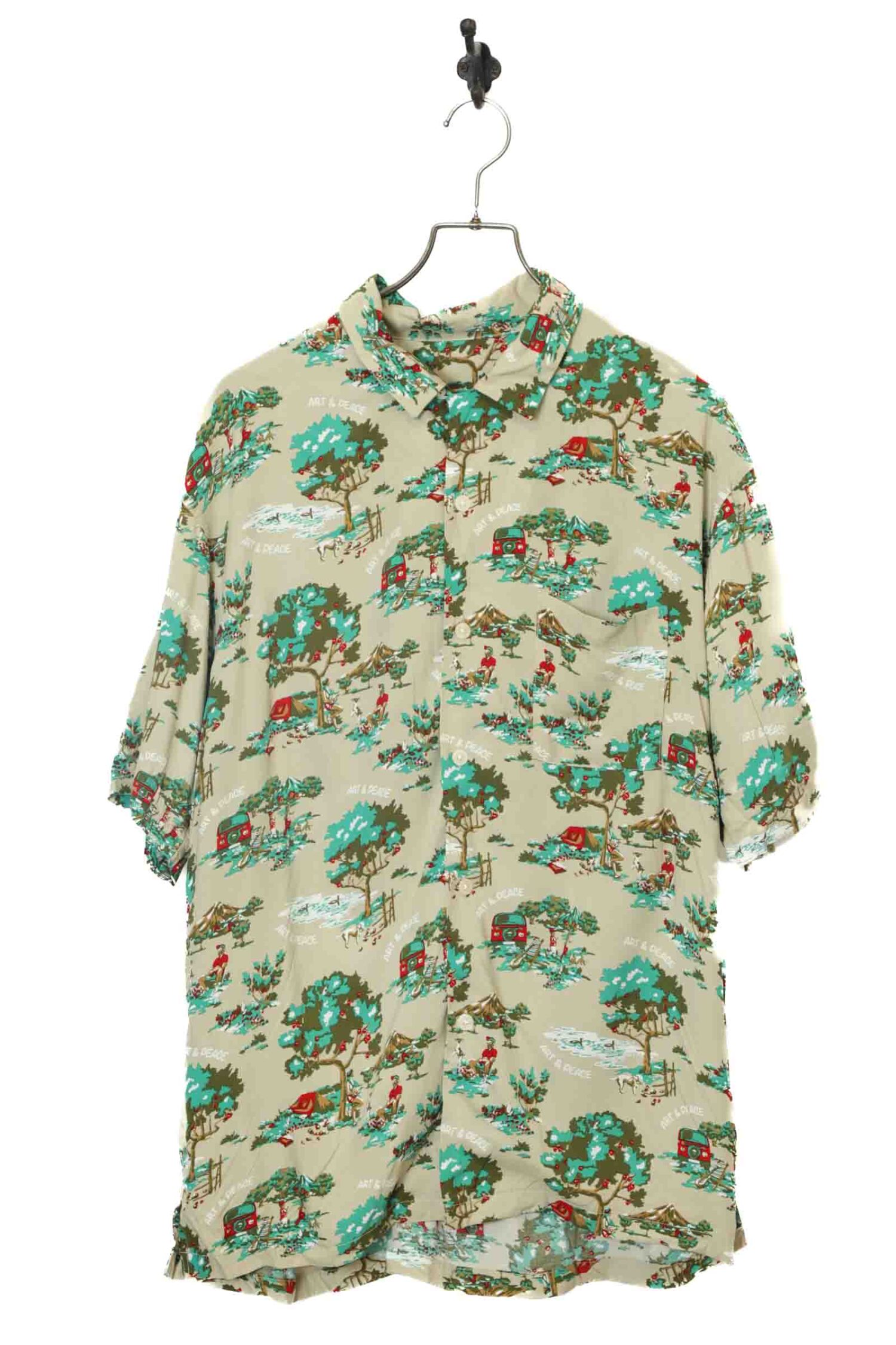 VINTAGE PRINTED SHIRT/L