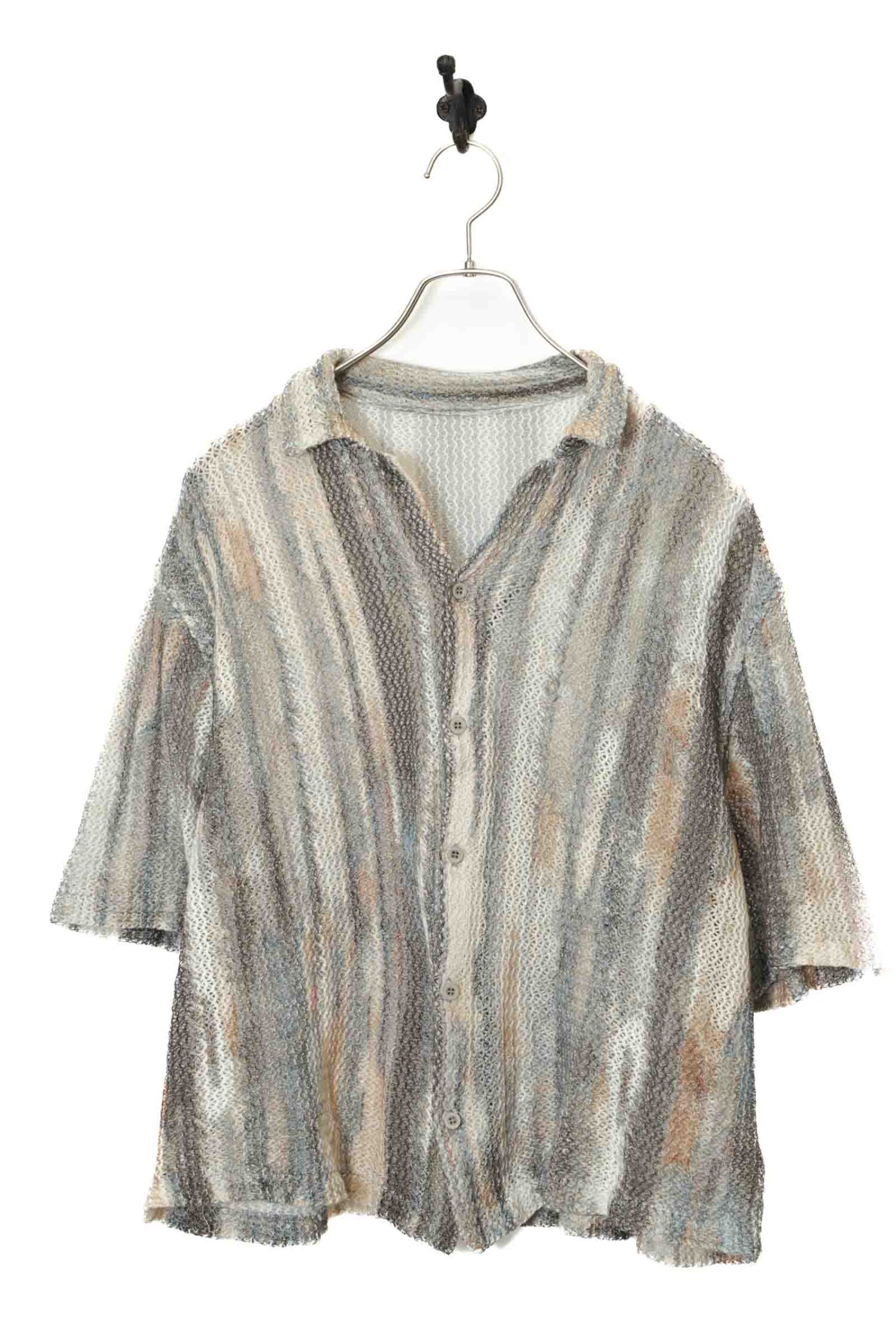 VINTAGE KNITTED PRINTED SHIRT/L