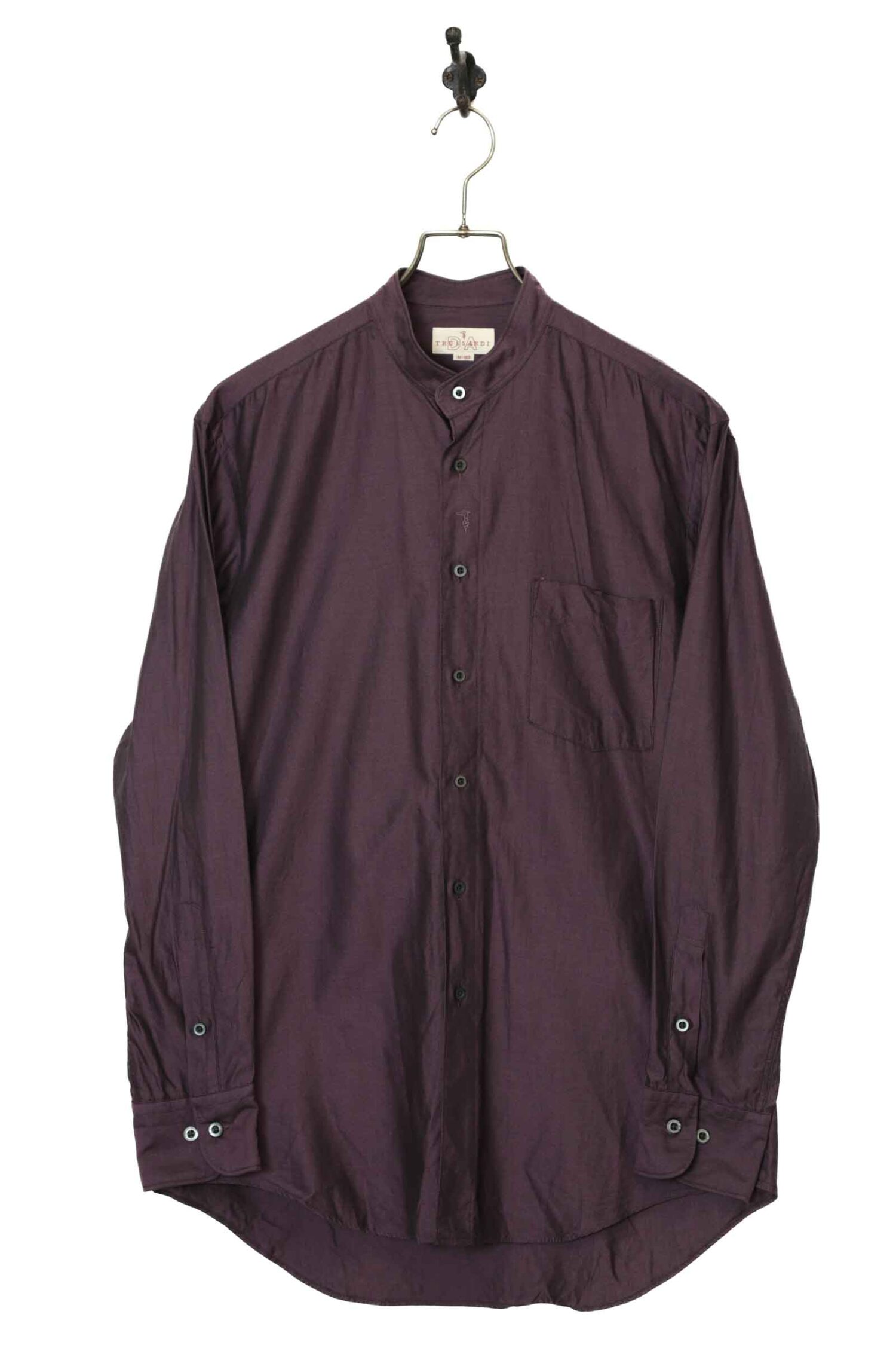 USED TRUSSARDI COLLARLESS SHIRT/M