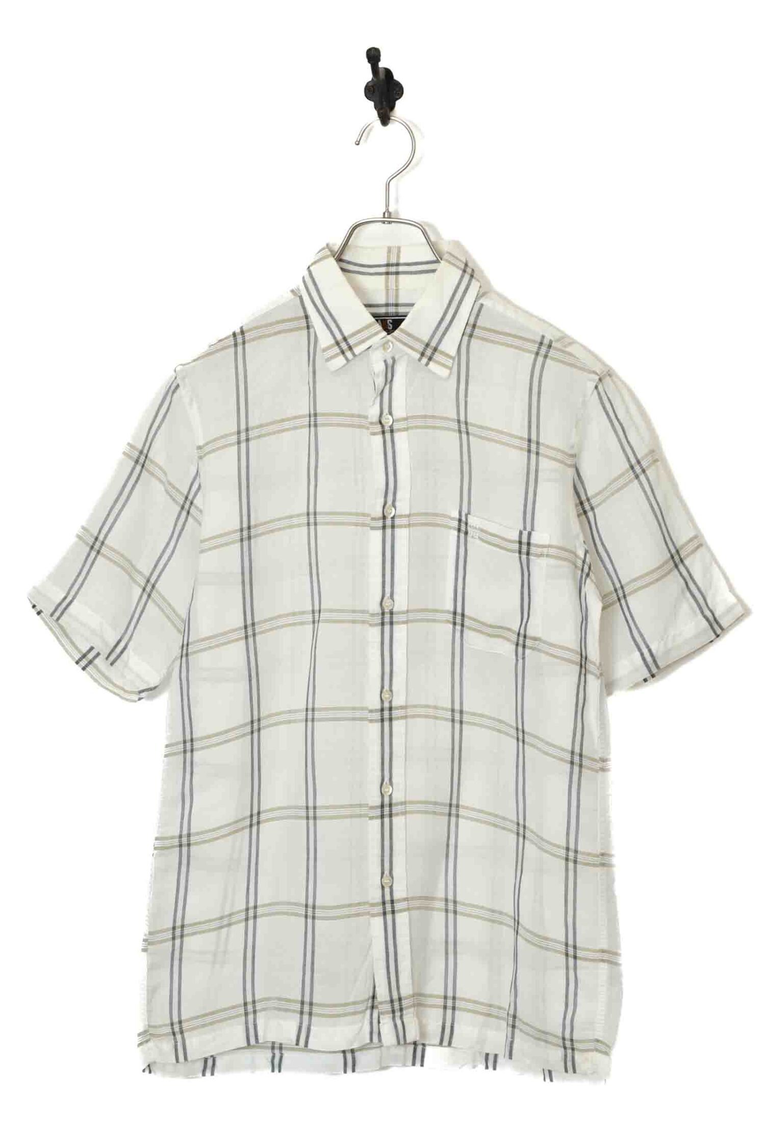 USED DAKS CHECK SHIRT/M
