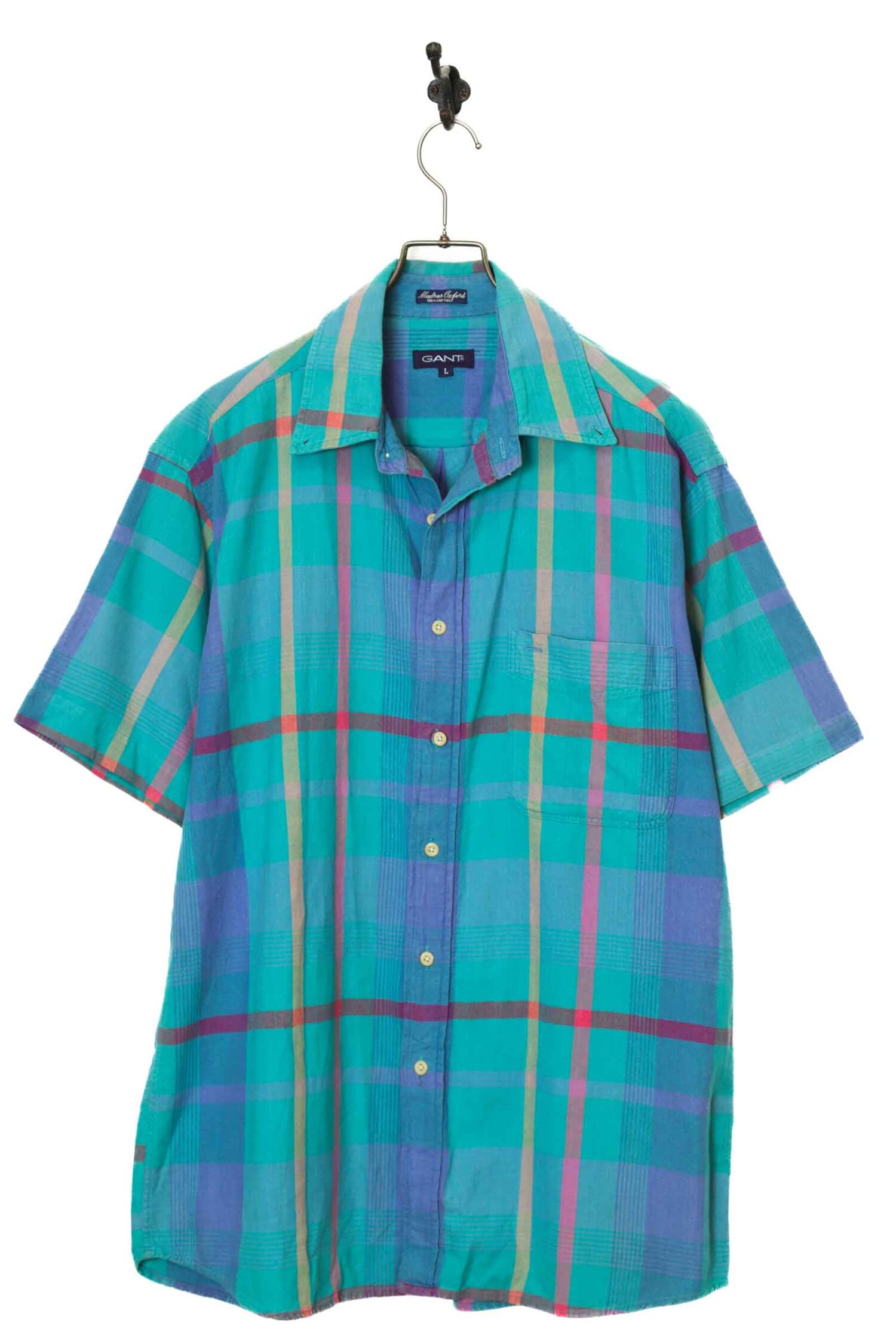 VINTAGE CHECK PATTERN SHIRT/L