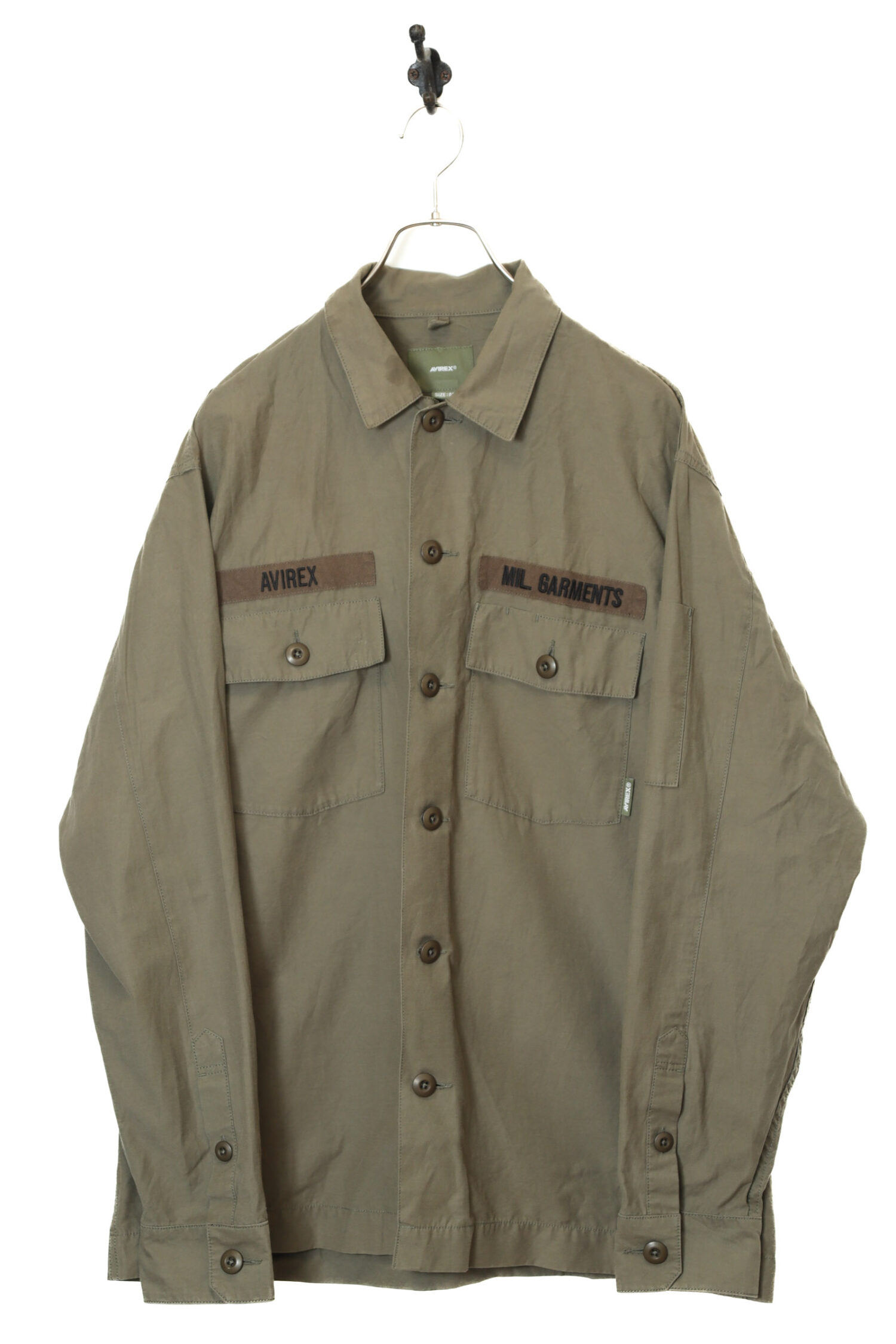 USED AVIREX MILITARY SHIRT/XL