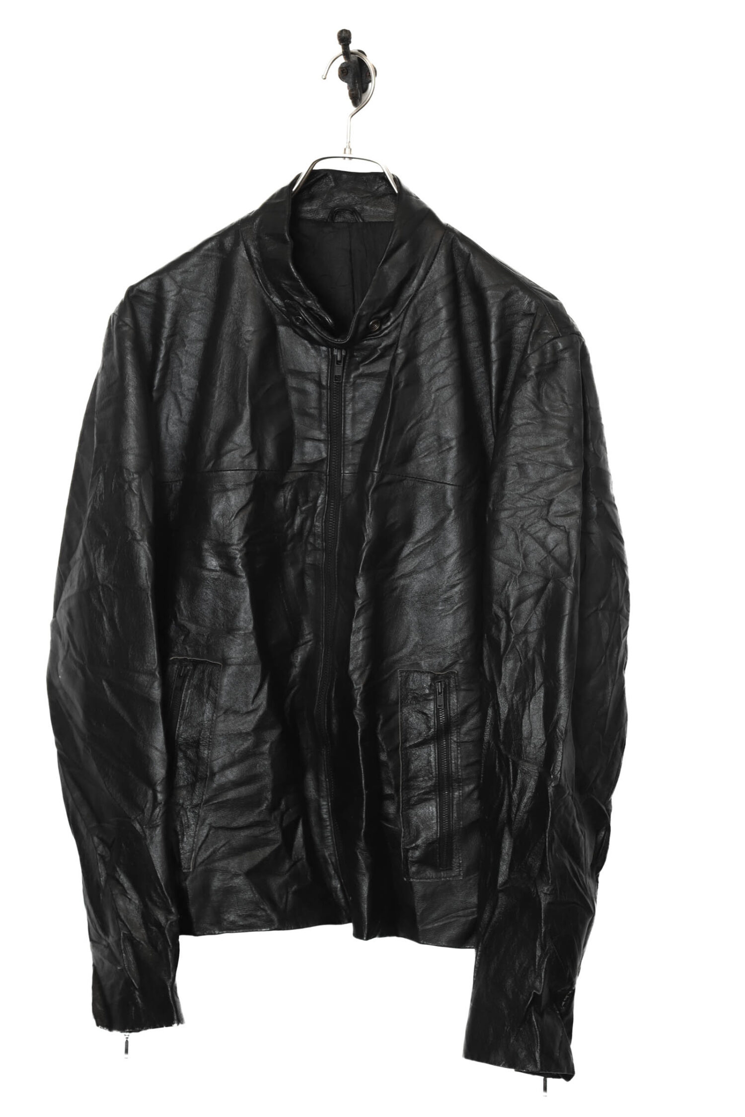 VINTAGE LEATHER SINGLE RIDERS JACKET/M