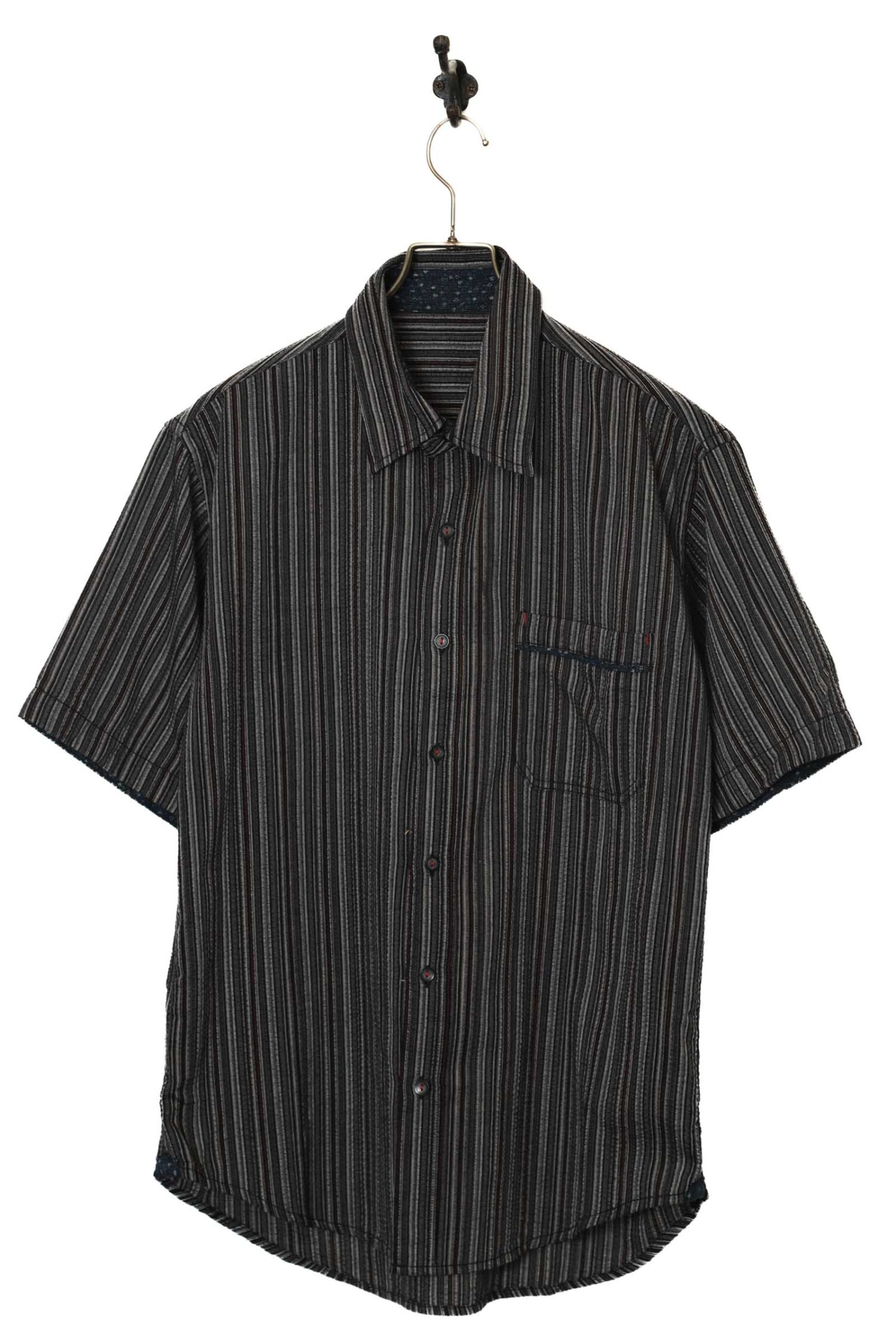 VINTAGE STRIPE PATTERN SHIRT/M