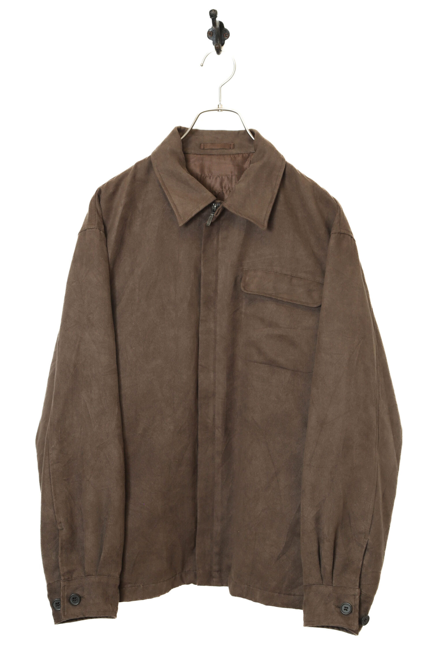 VINTAGE FAKE SUEDE JACKET/L
