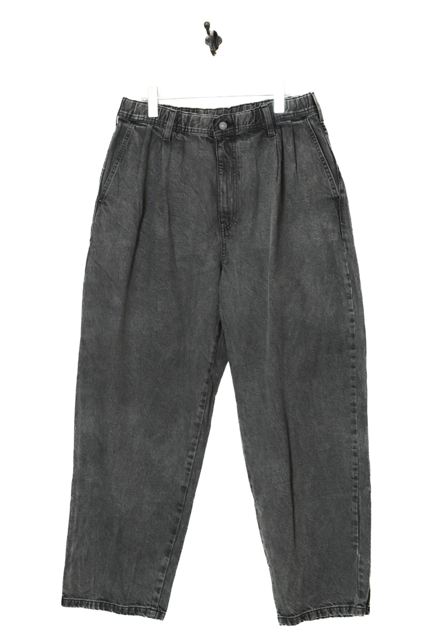 USED EASY WIDE DENIM PANTS/W70-86