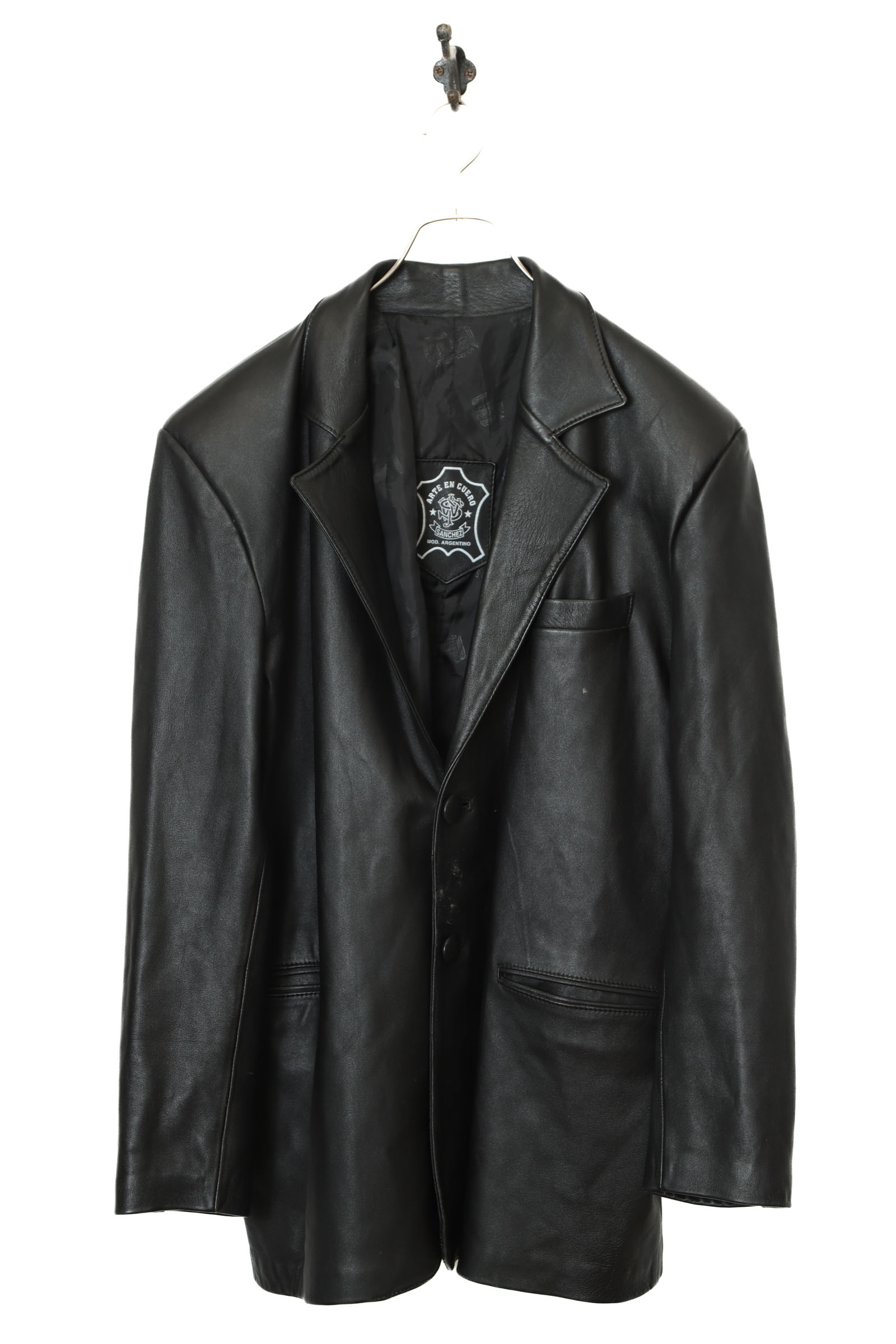 Leather Jacket レザージャケット　羊皮　高級　ヴィンテージ　古着 L / 80s 90s UNKNOWN 羊革 ビンテージ レザー ハーフコート