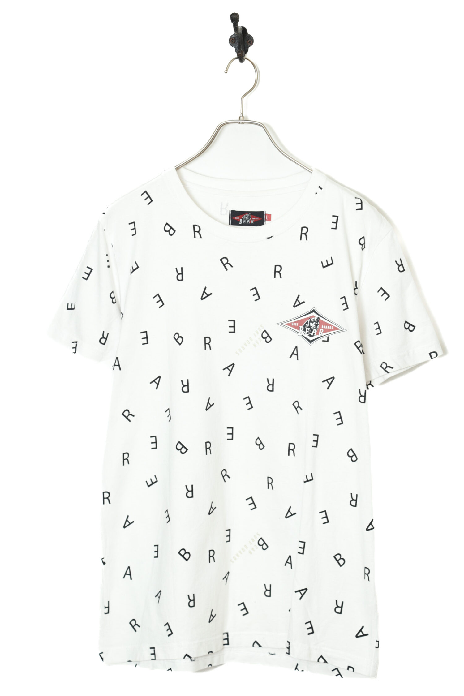 USED BEAR PRINTED T-SHIRT/L