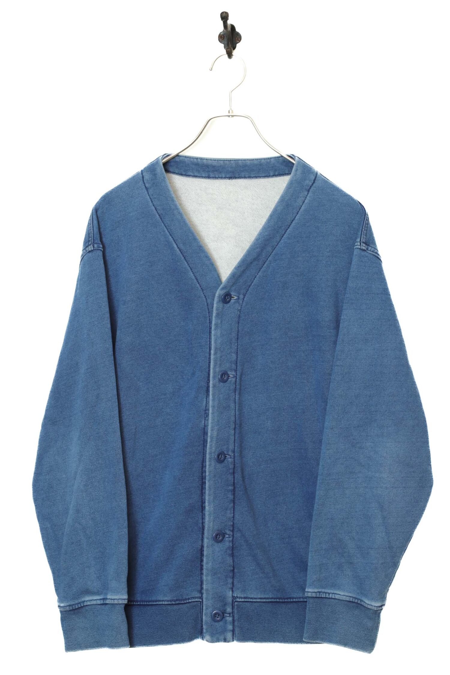 VINTAGE COLLARLESS SWEAT JACKET/XL