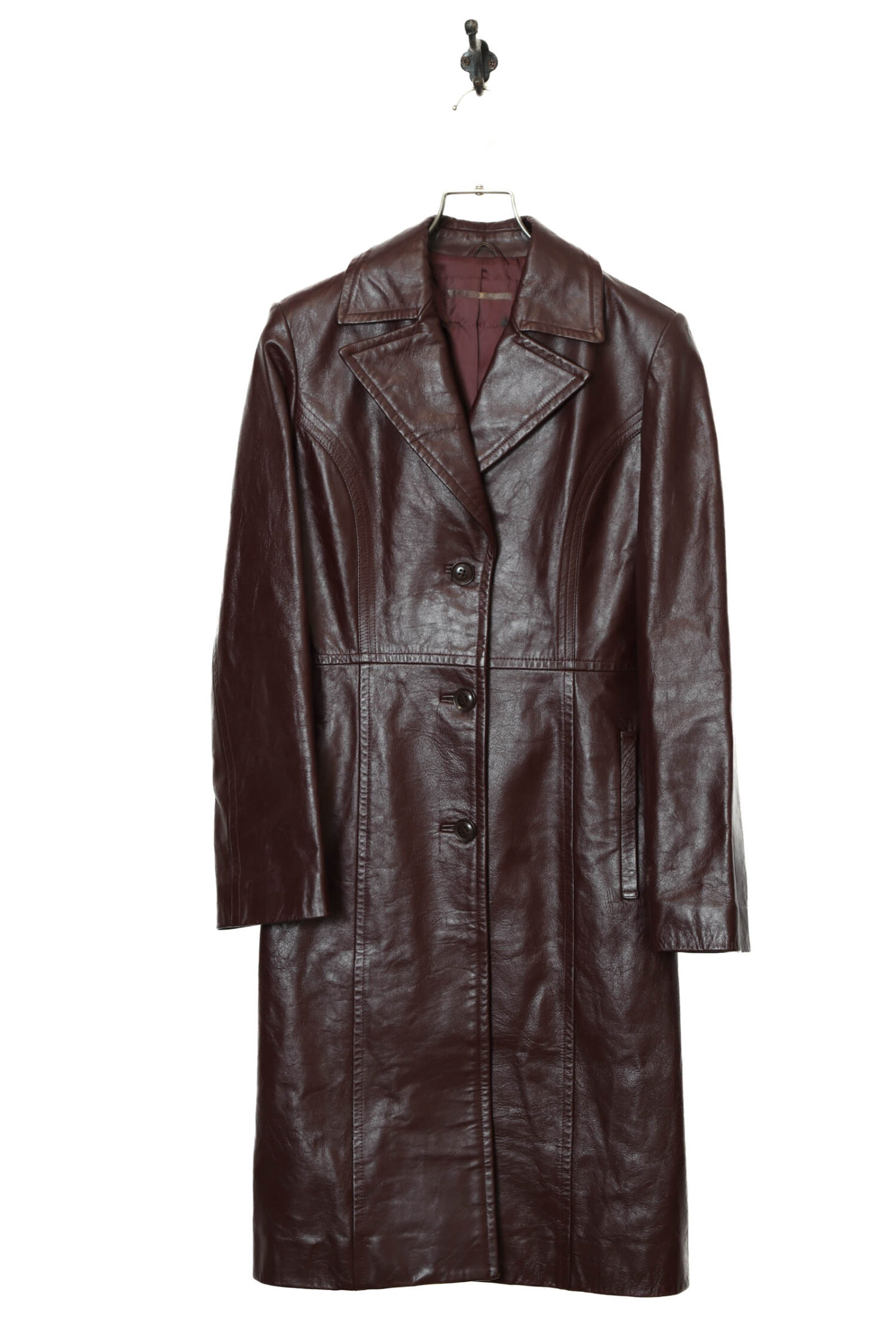 VINTAGE COW LEATHER COAT/S