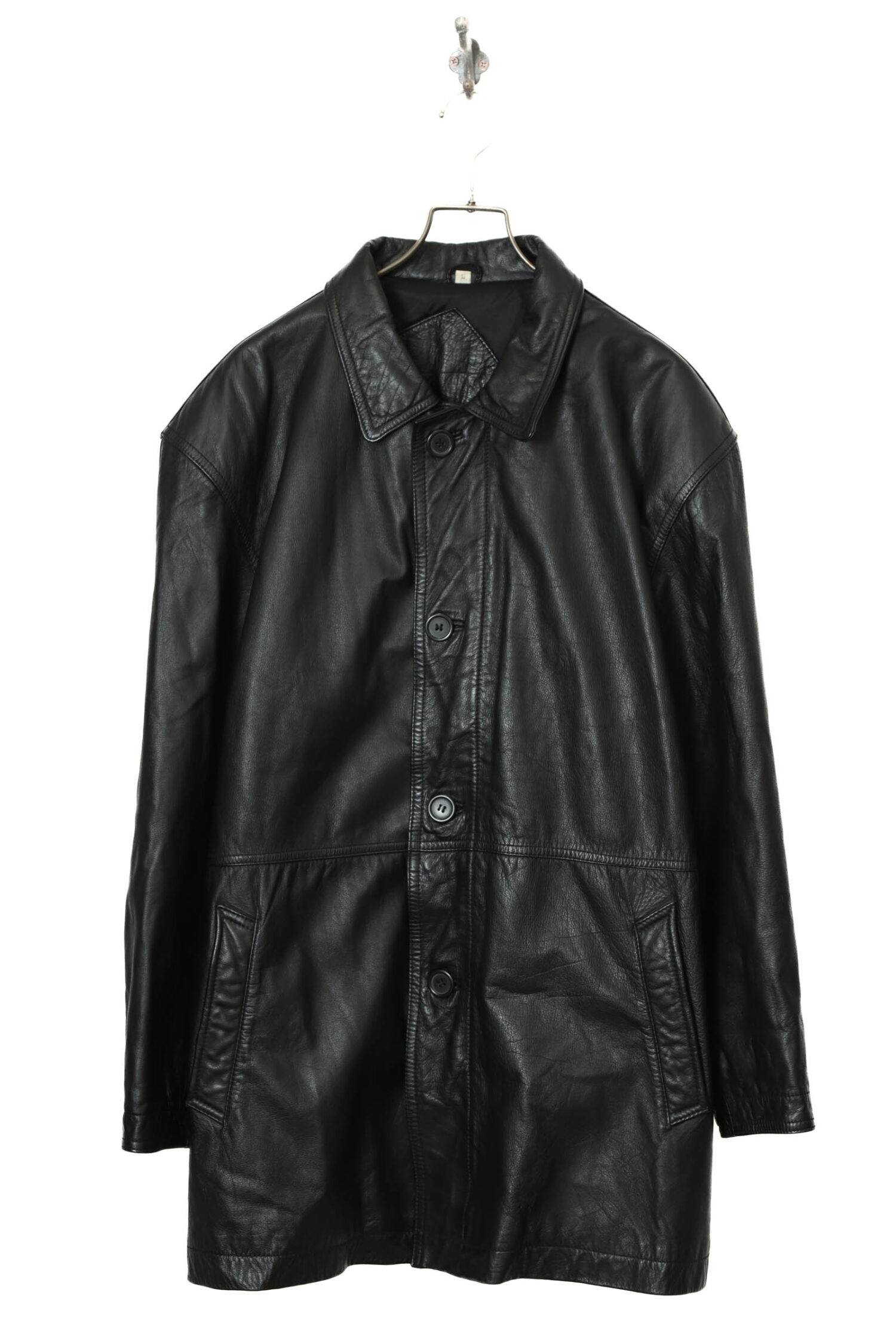 VINTAGE COW LEATHER JACKET/XL