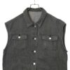 USED DENIM VEST/L