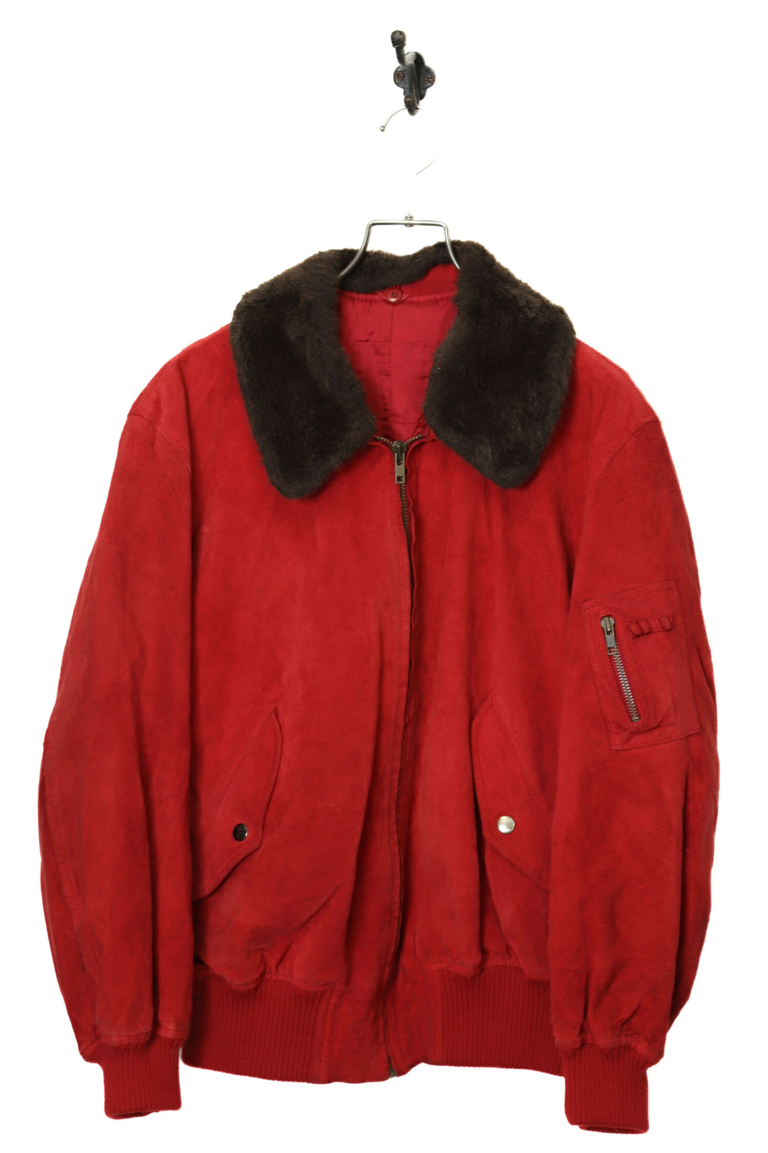 VINTAGE LEATHER BOMBER JACKET/L