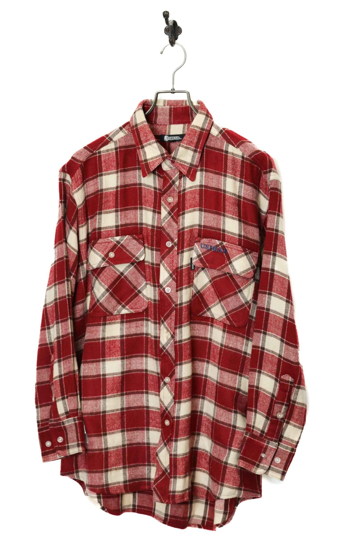 USED BEAR CHECK SHIRT/L