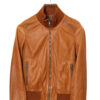 VINTAGE LEATHER BOMBER JACKET/XS