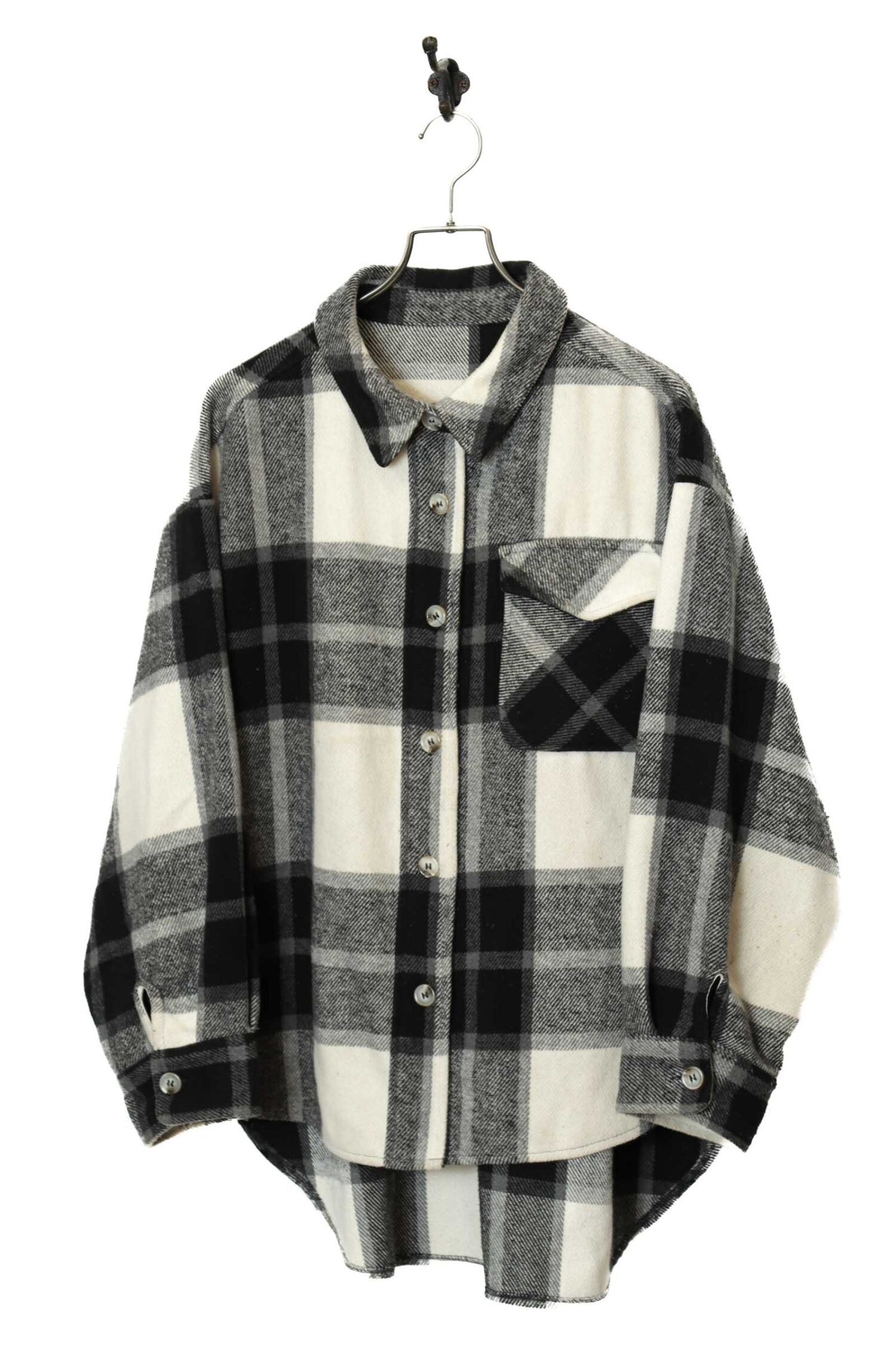 VINTAGE CHECK PATTERNED CPO JACKET/L