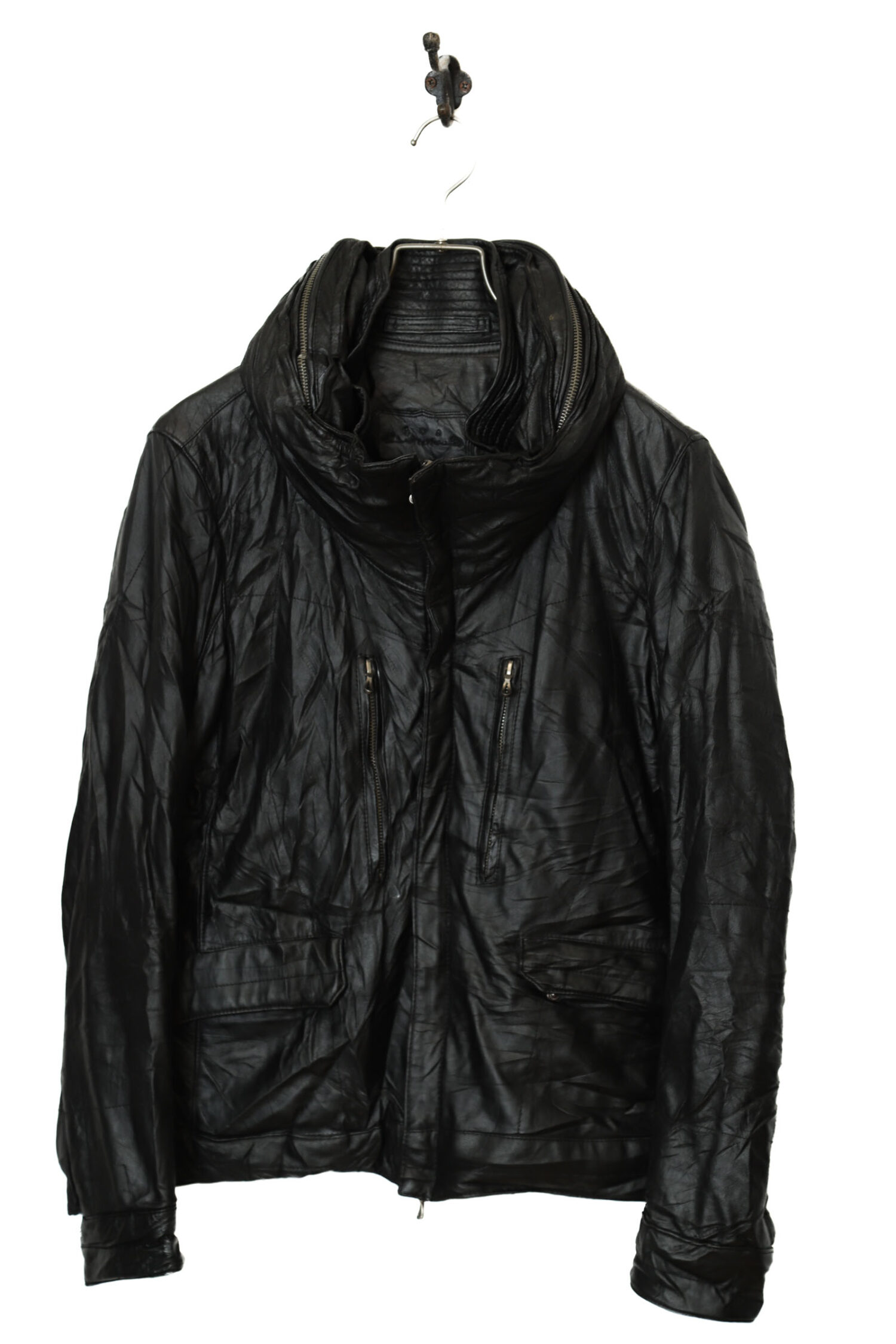 VINTAGE LEATHER SHORT JACKET/S