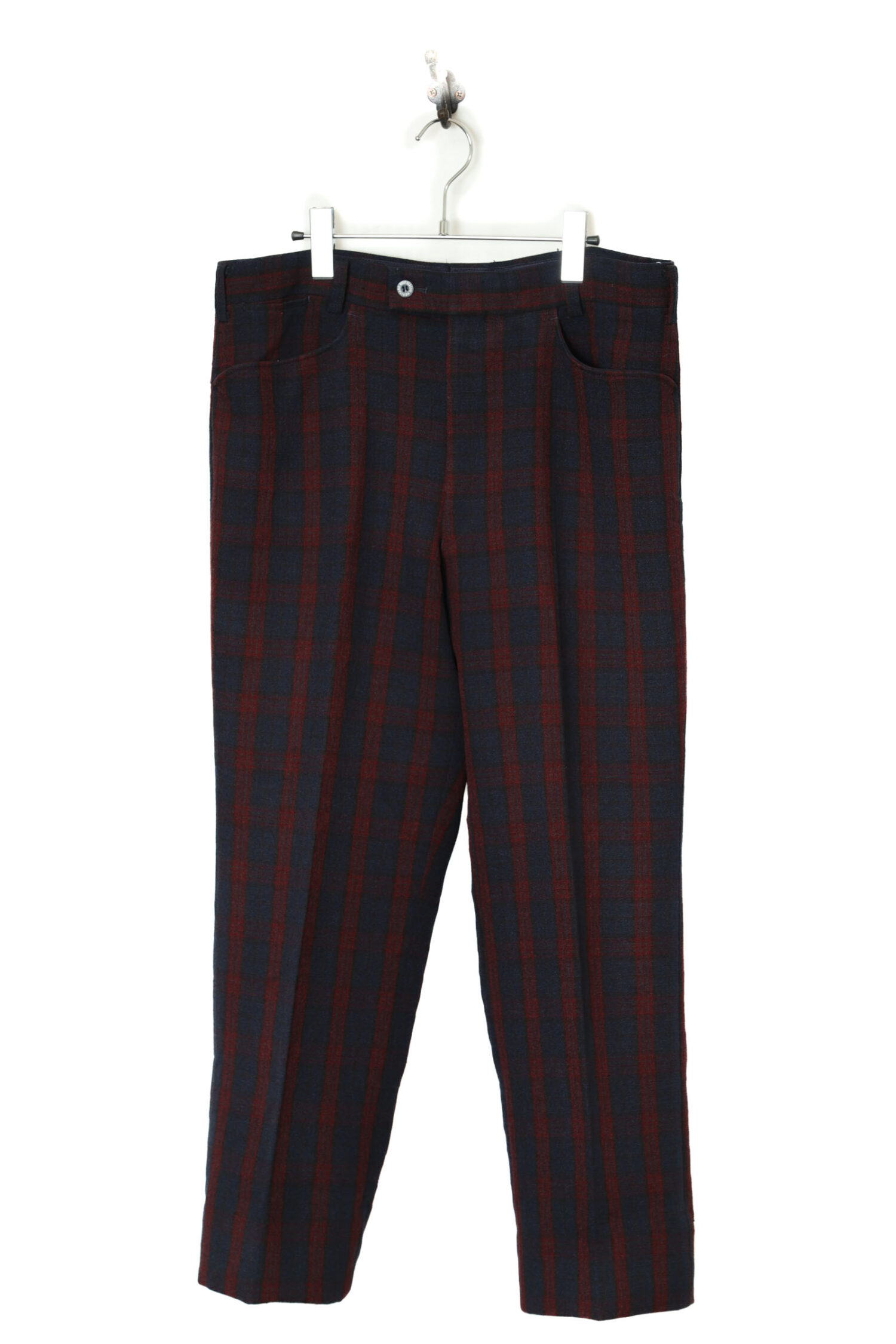 VINTAGE CHECK PATTERN DRESS PANTS/W88