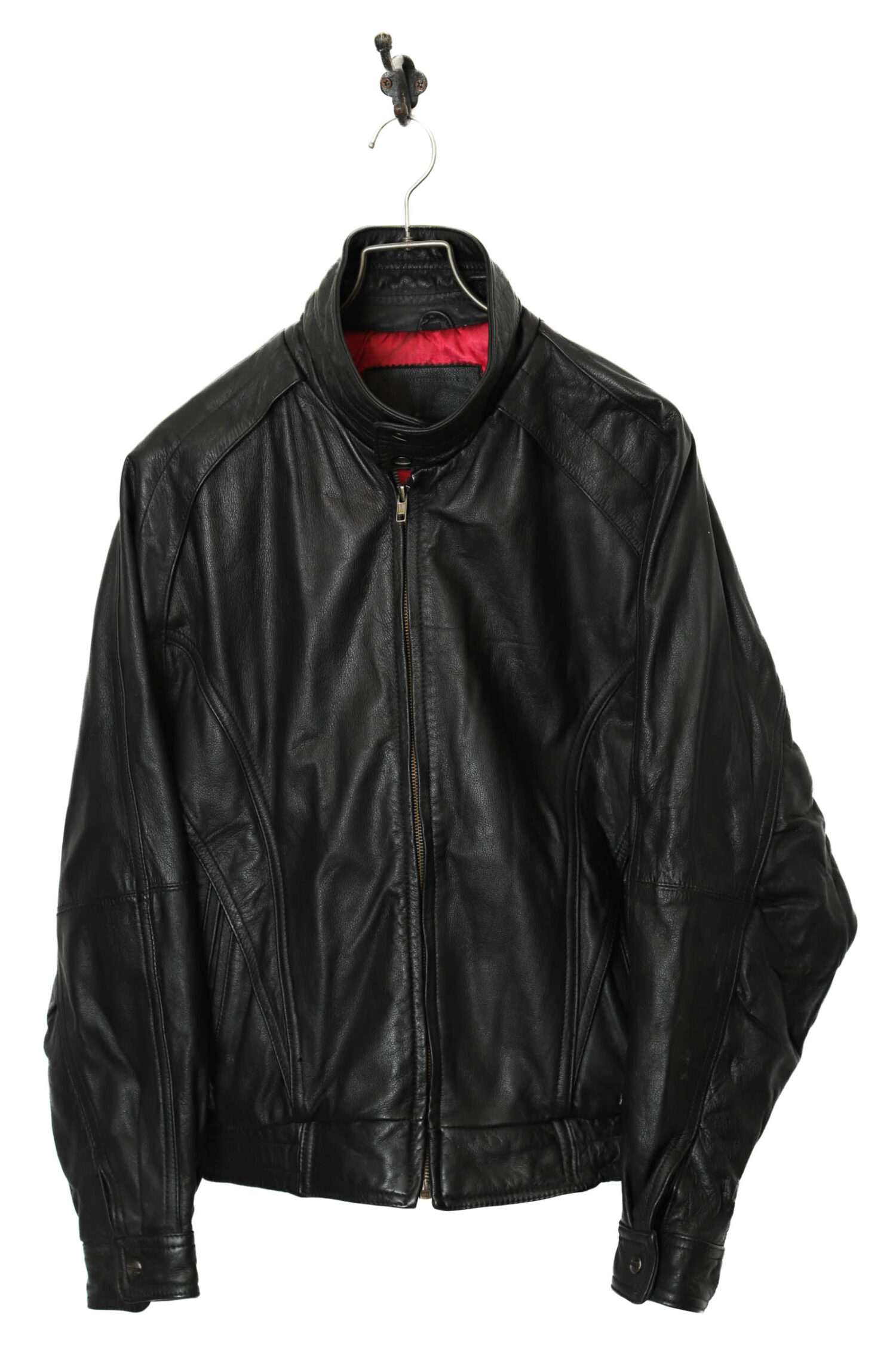 VINTAGE COW LEATHER BOMBER JACKET/L