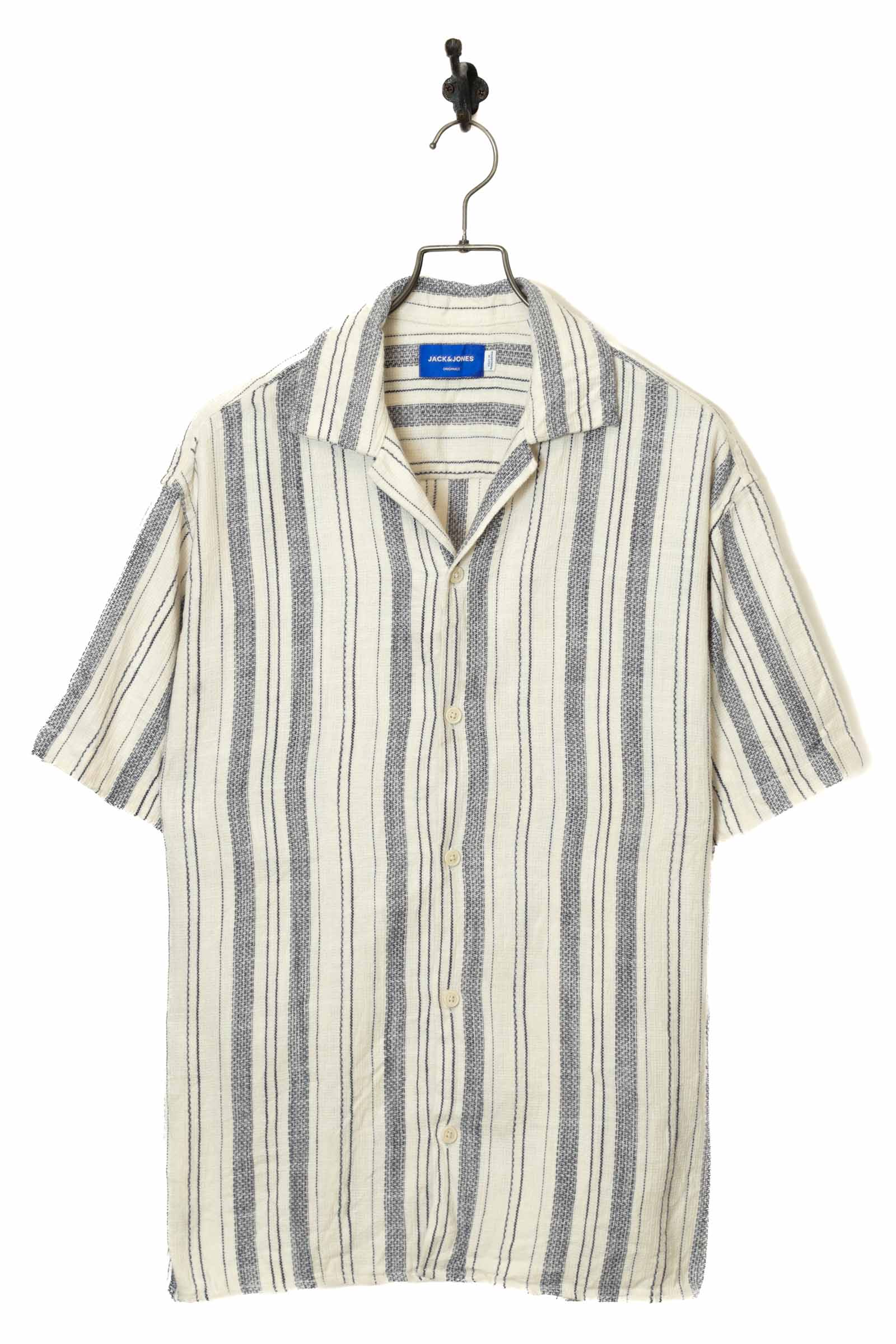 USED STRIPED PATTERN SHIRT/JACK&JONES/M | 古着屋FERANTRACING
