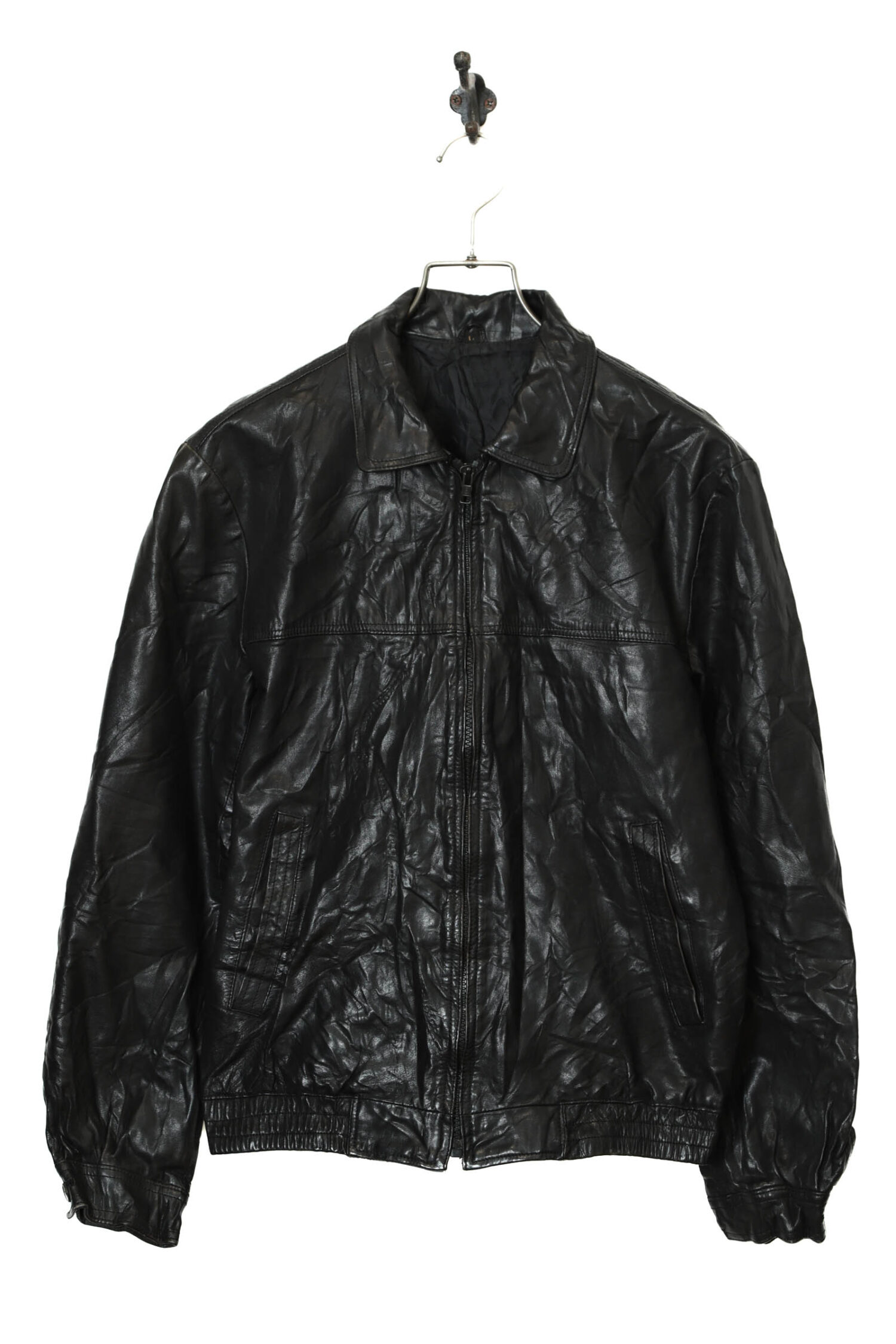 VINTAGE COW LEATHER JACKET/M