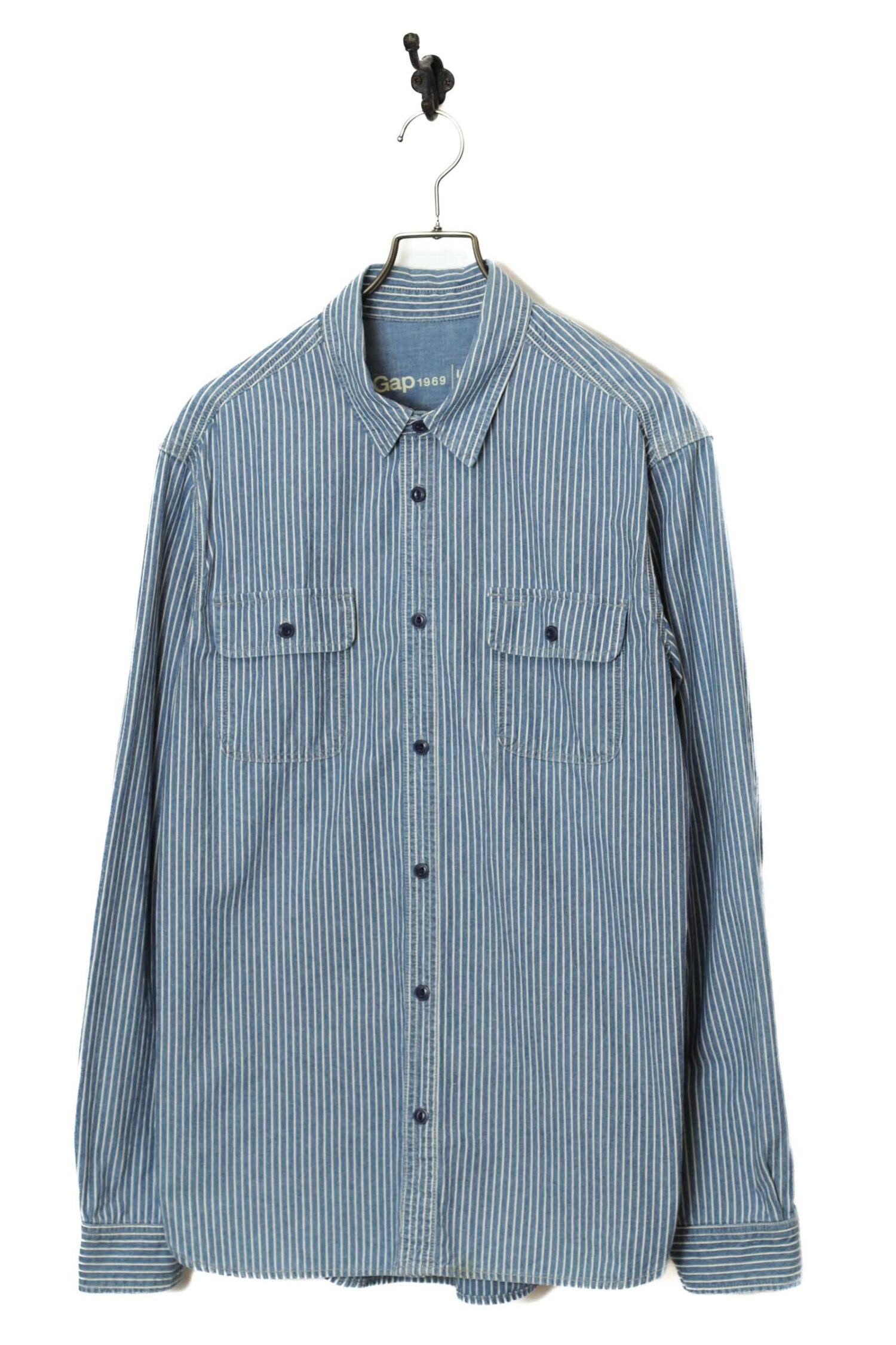USED GAP STRIPE SHIRT/L