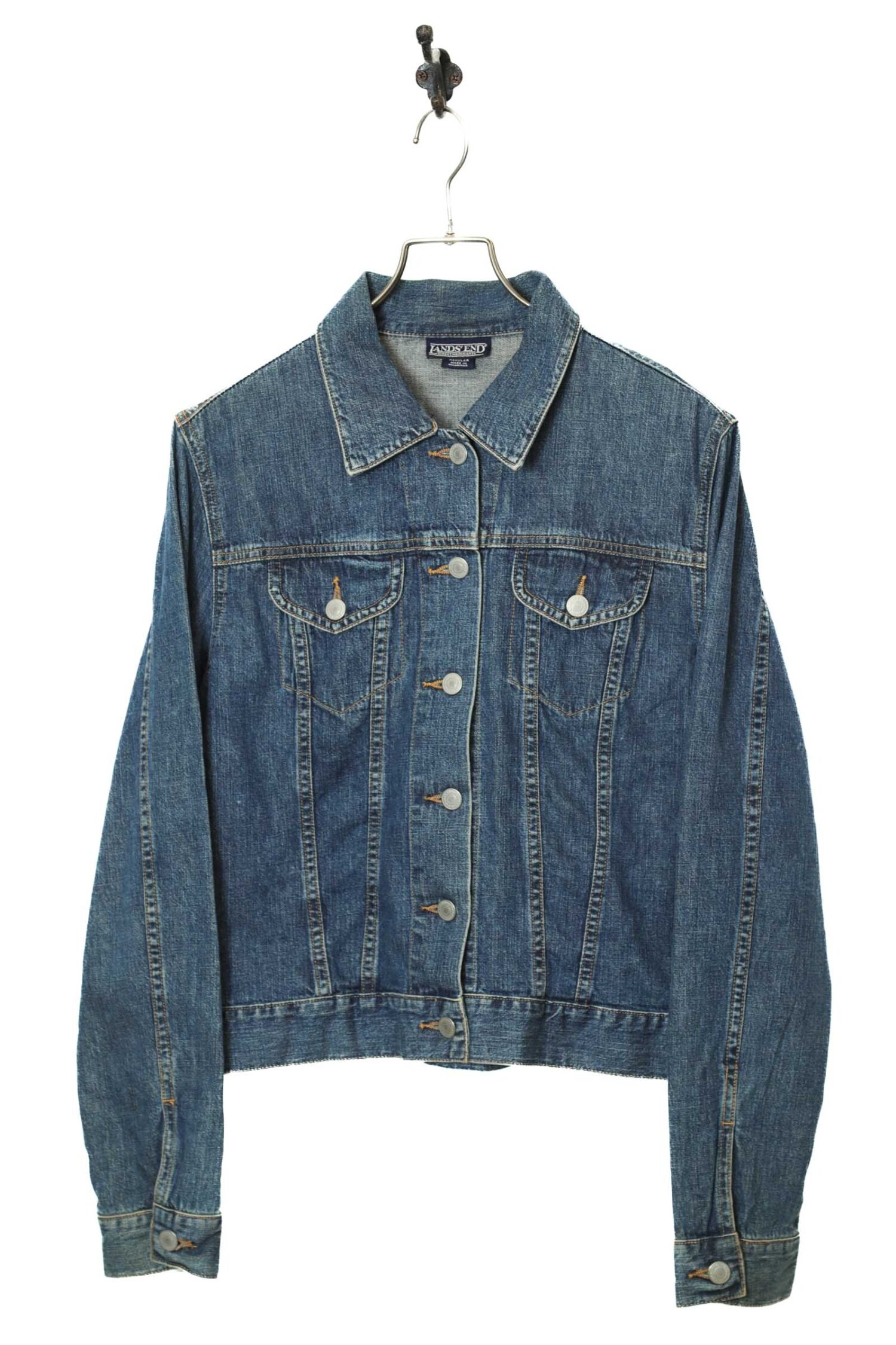USED LANDS END DENIM JACKET/M