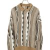 VINTAGE 3D KNITTED PULLOVER SWEATER/L