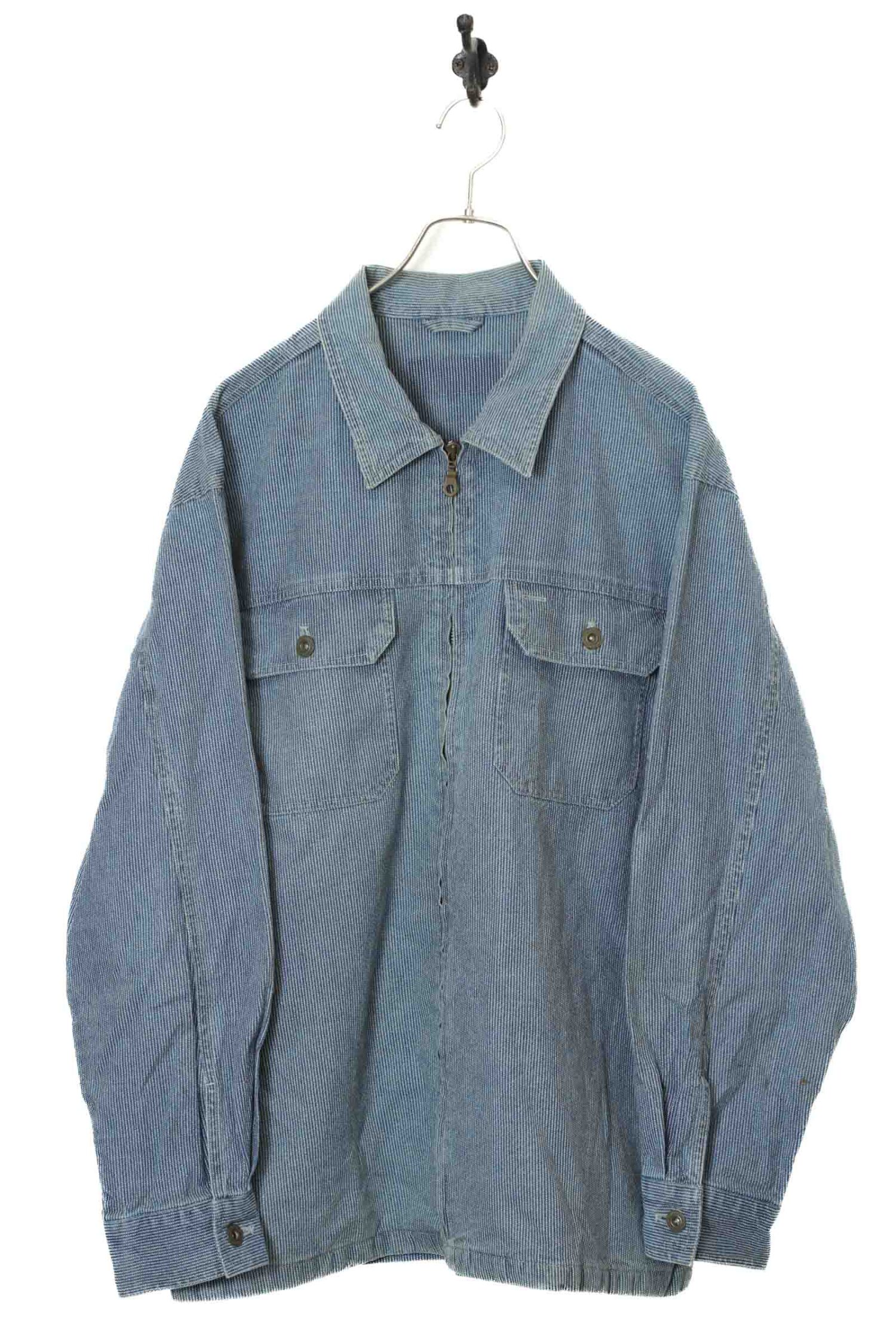 VINTAGE ZIP-UP DENIM JACKET/XL