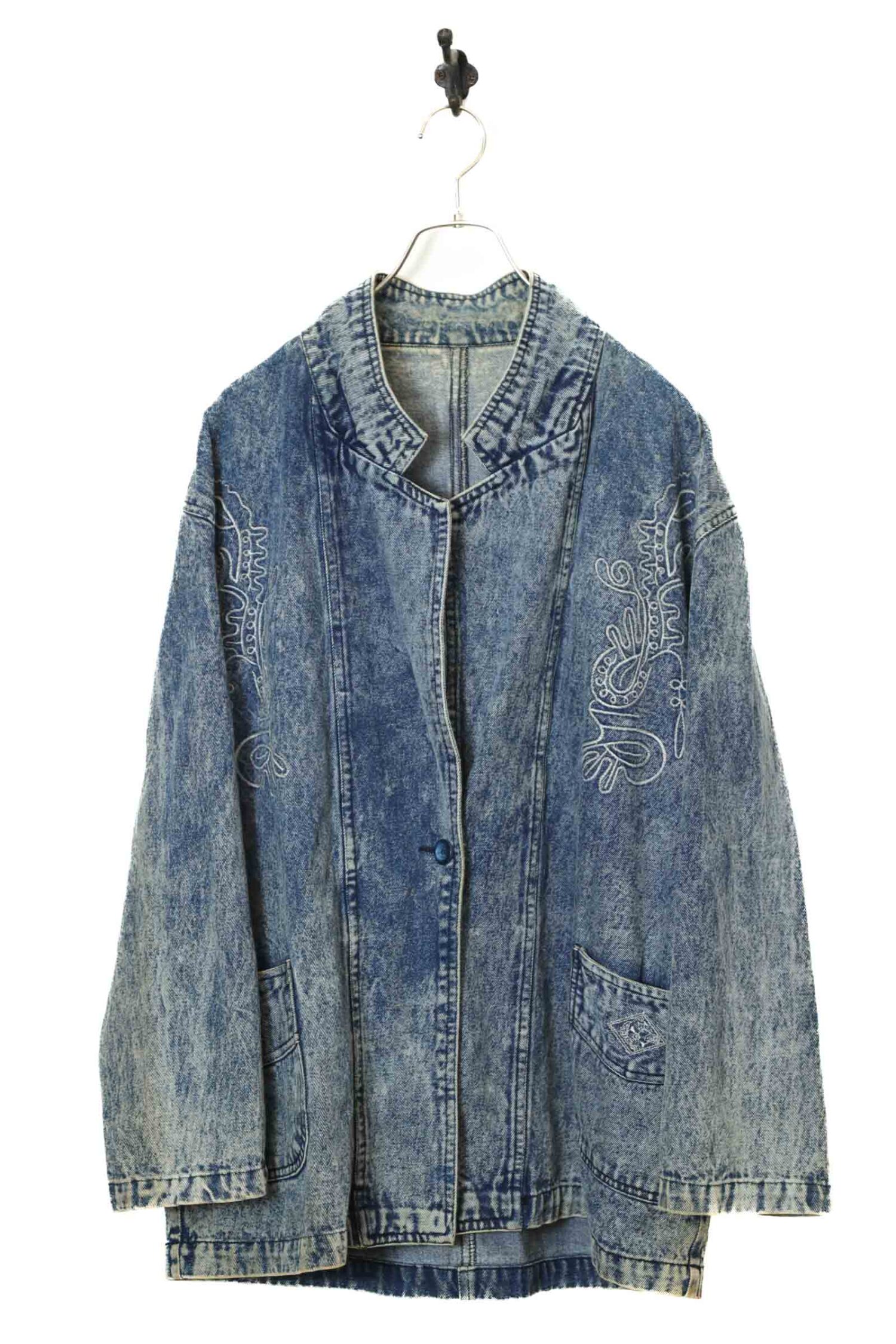 VINTAGE DESIGN DENIM JACKET/L