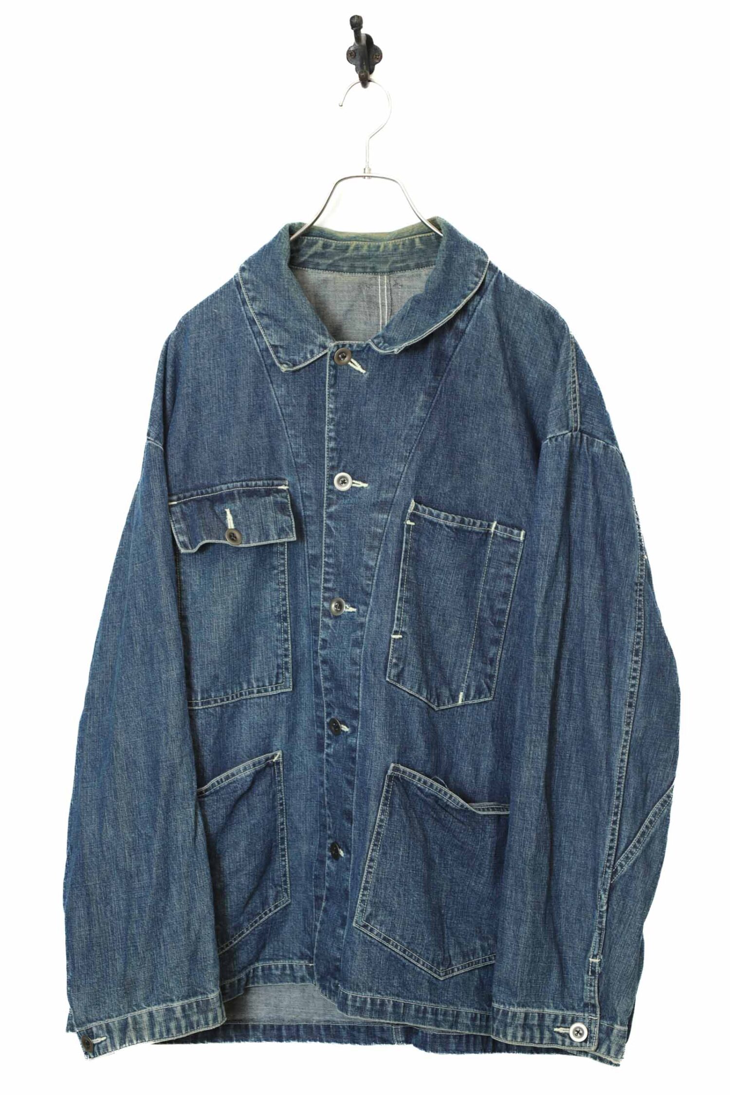 VINTAGE DENIM COVERALL JACKET/XL