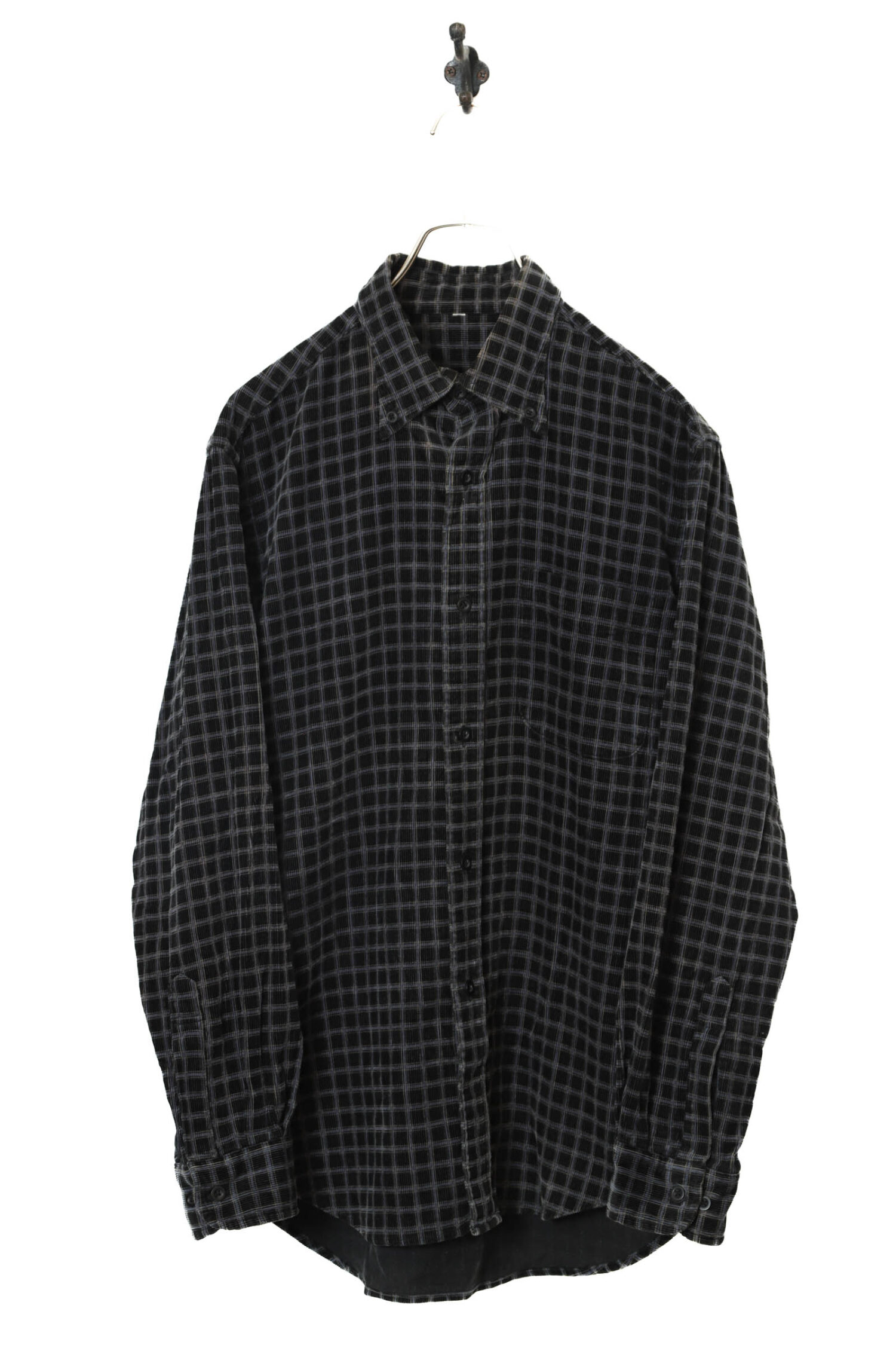 VINTAGE CHECK CORDUROY SHIRT/L