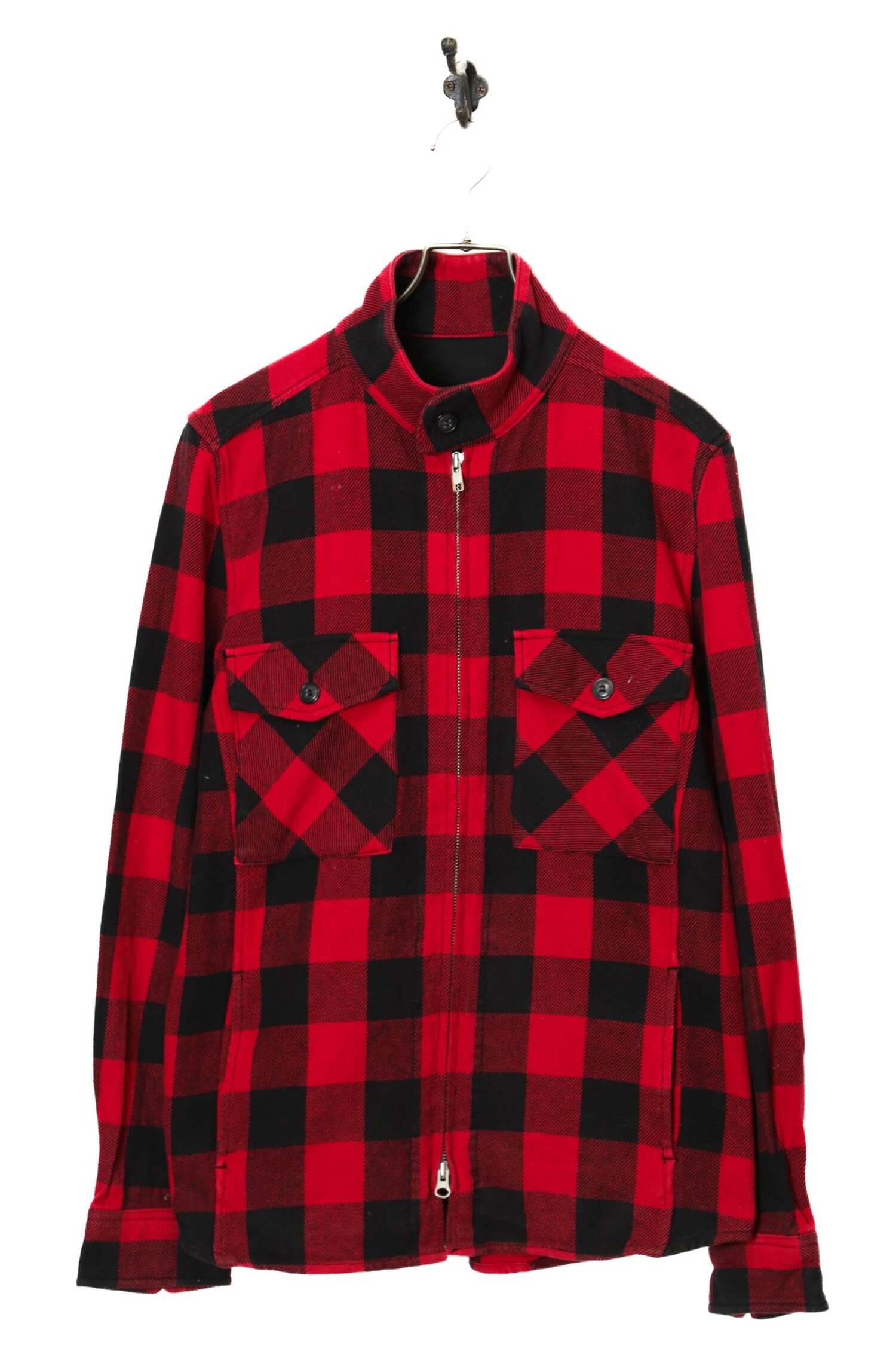 VINTAGE CHECK PATTERNED CPO JACKET/M