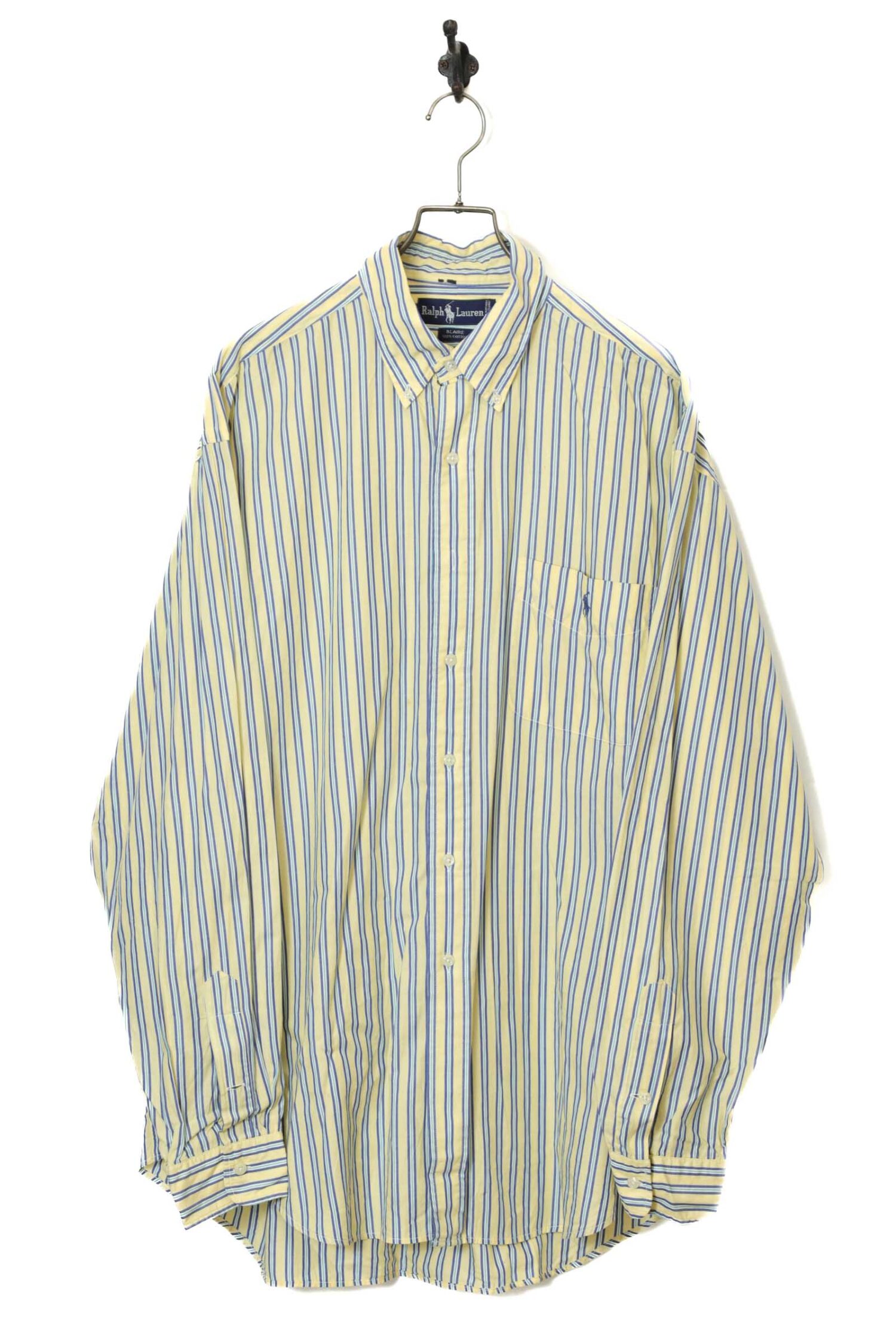 USED RALPH LAUREN  STRIPE SHIRT/XL