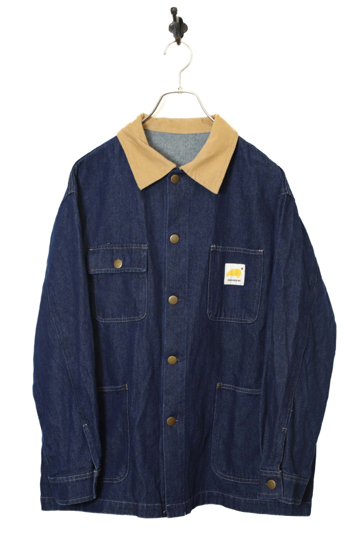 VINTAGE DENIM COVERALL JACKET/L
