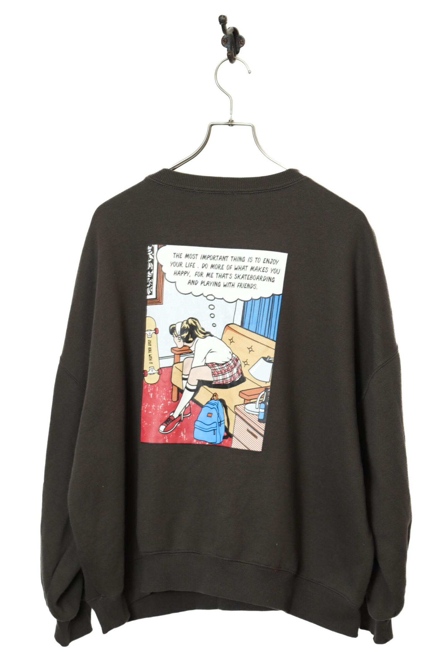 USED PRINTED SWEAT SHIRT/L
