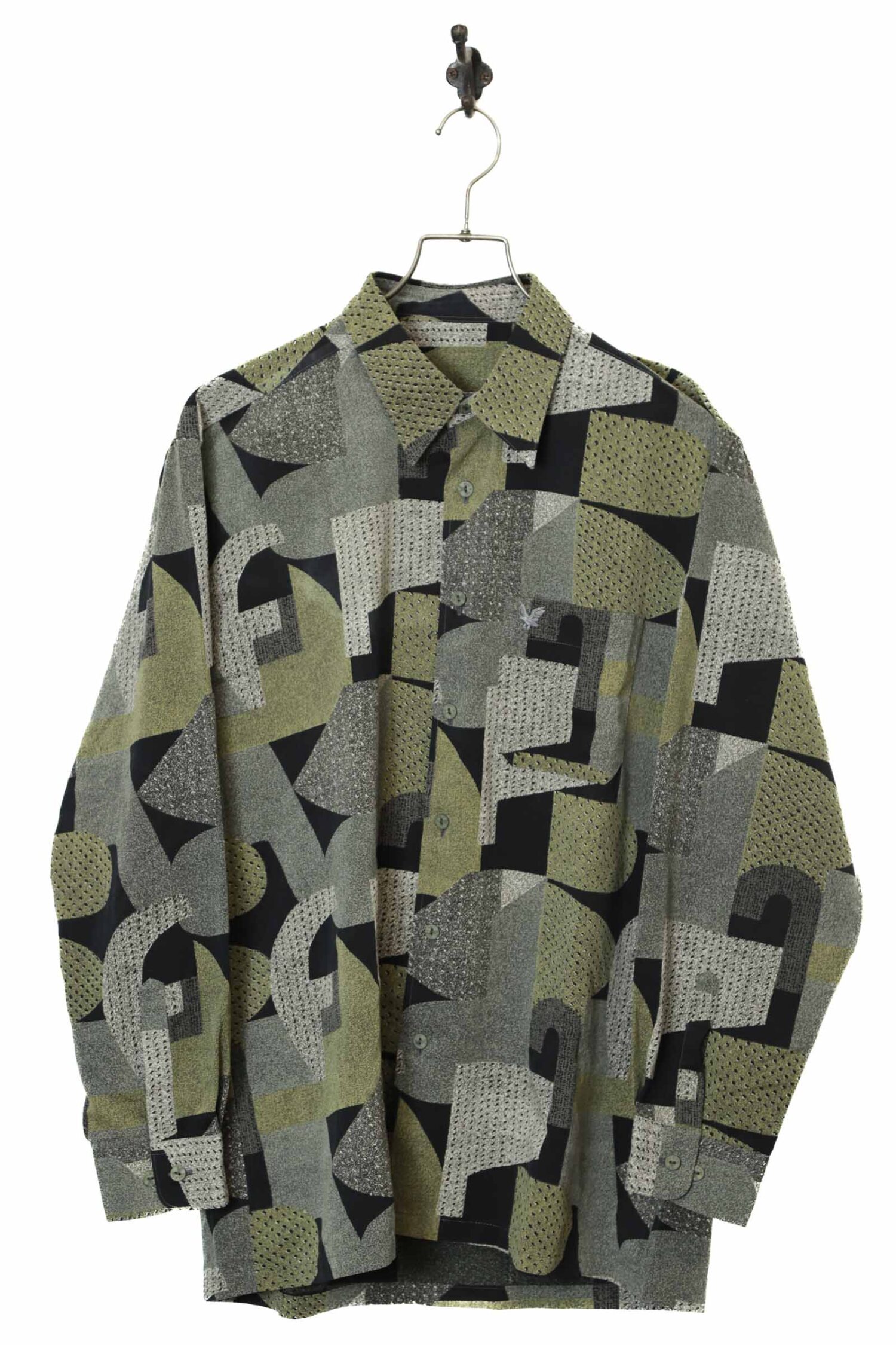 VINTAGE PRINTED SHIRT/L
