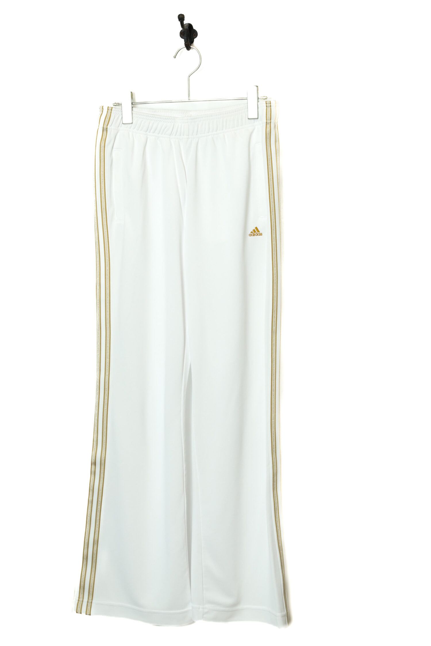 USED FLARE TRACK PANTS/ADIDAS/W66-74