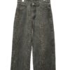 VINTAGE WIDE DENIM PANTS/LEOPARD/W76