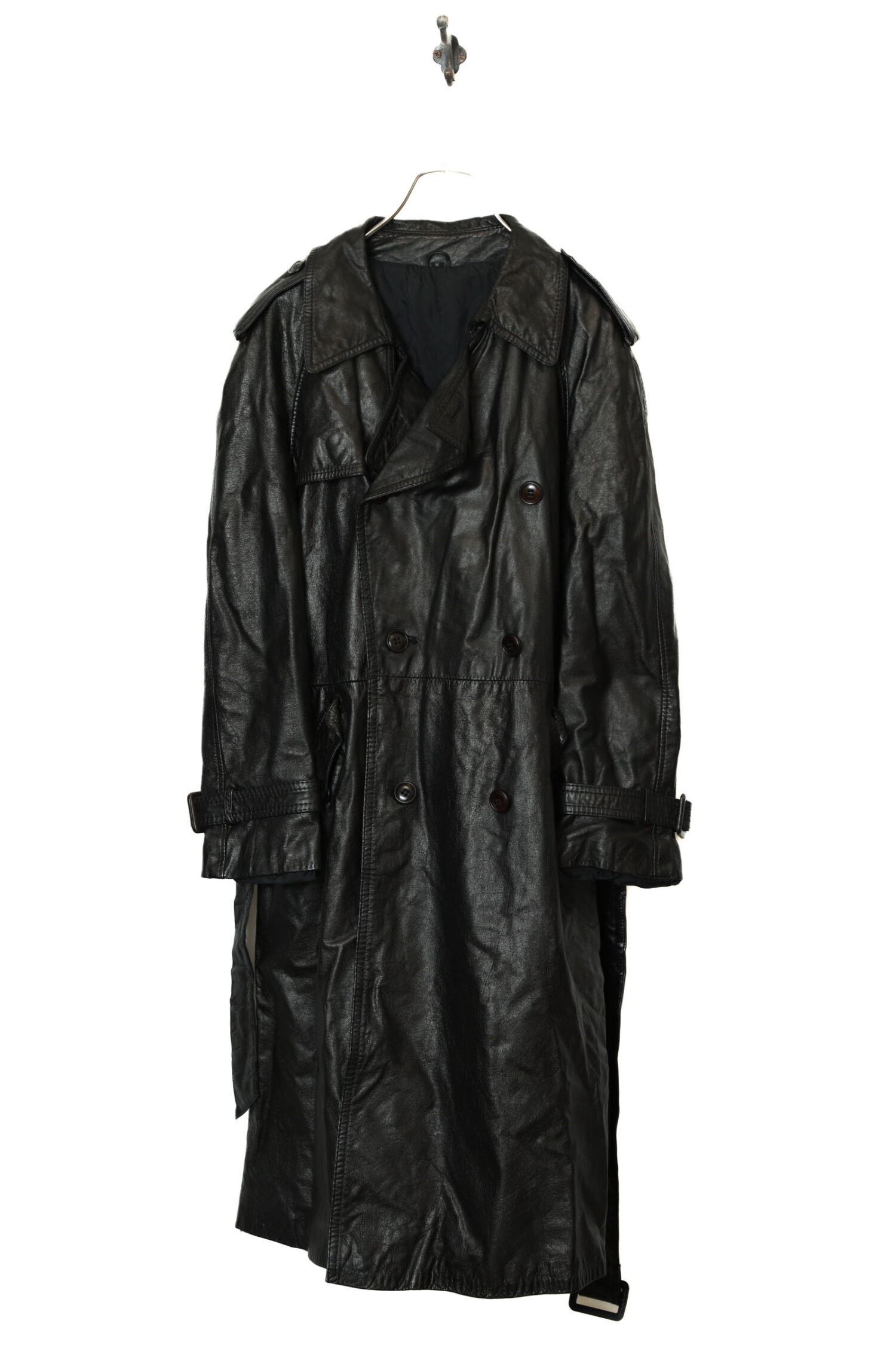 VINTAGE COW LEATHER COAT/M