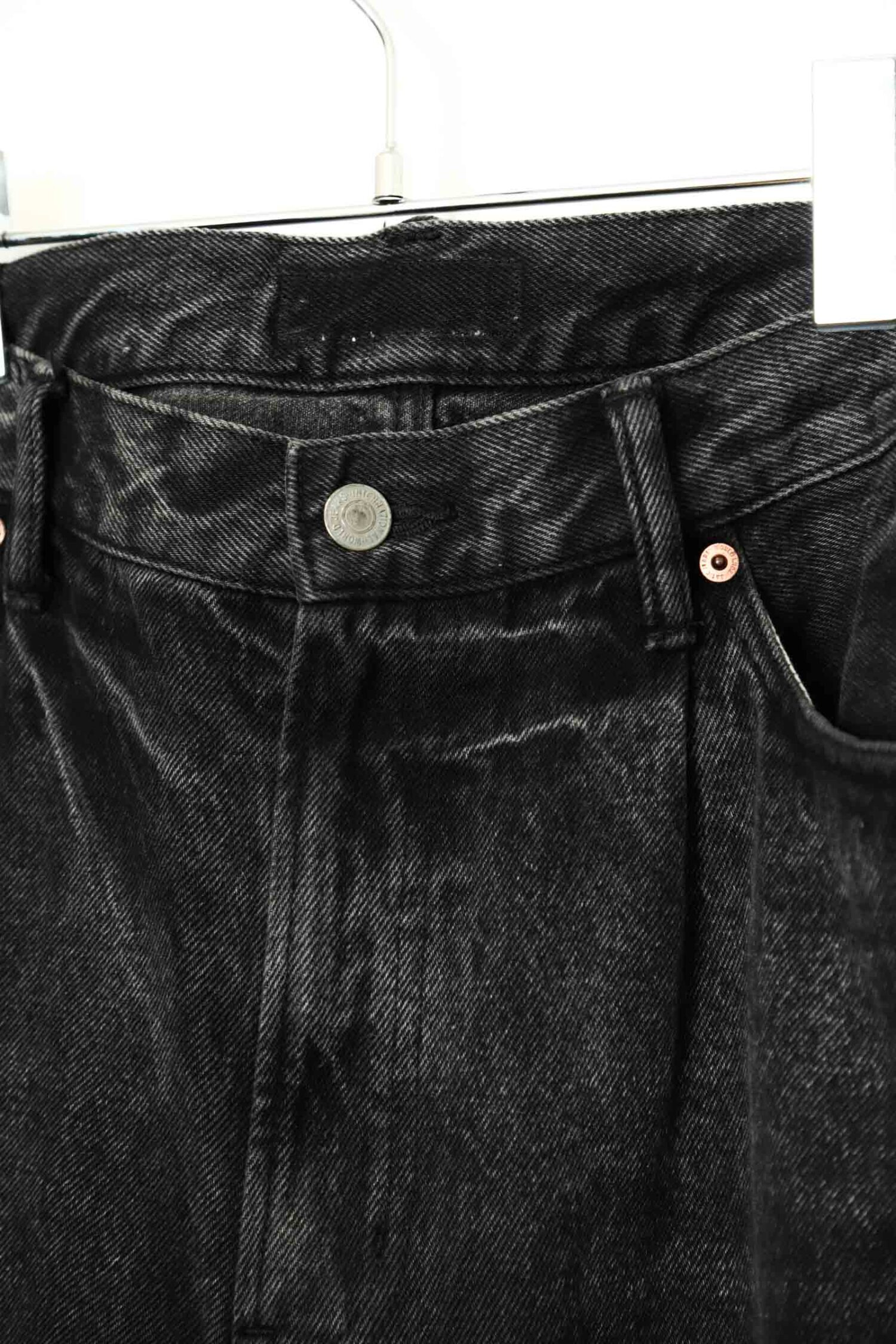 Alternative view of VINTAGE BLACK DENIM PANTS/W82