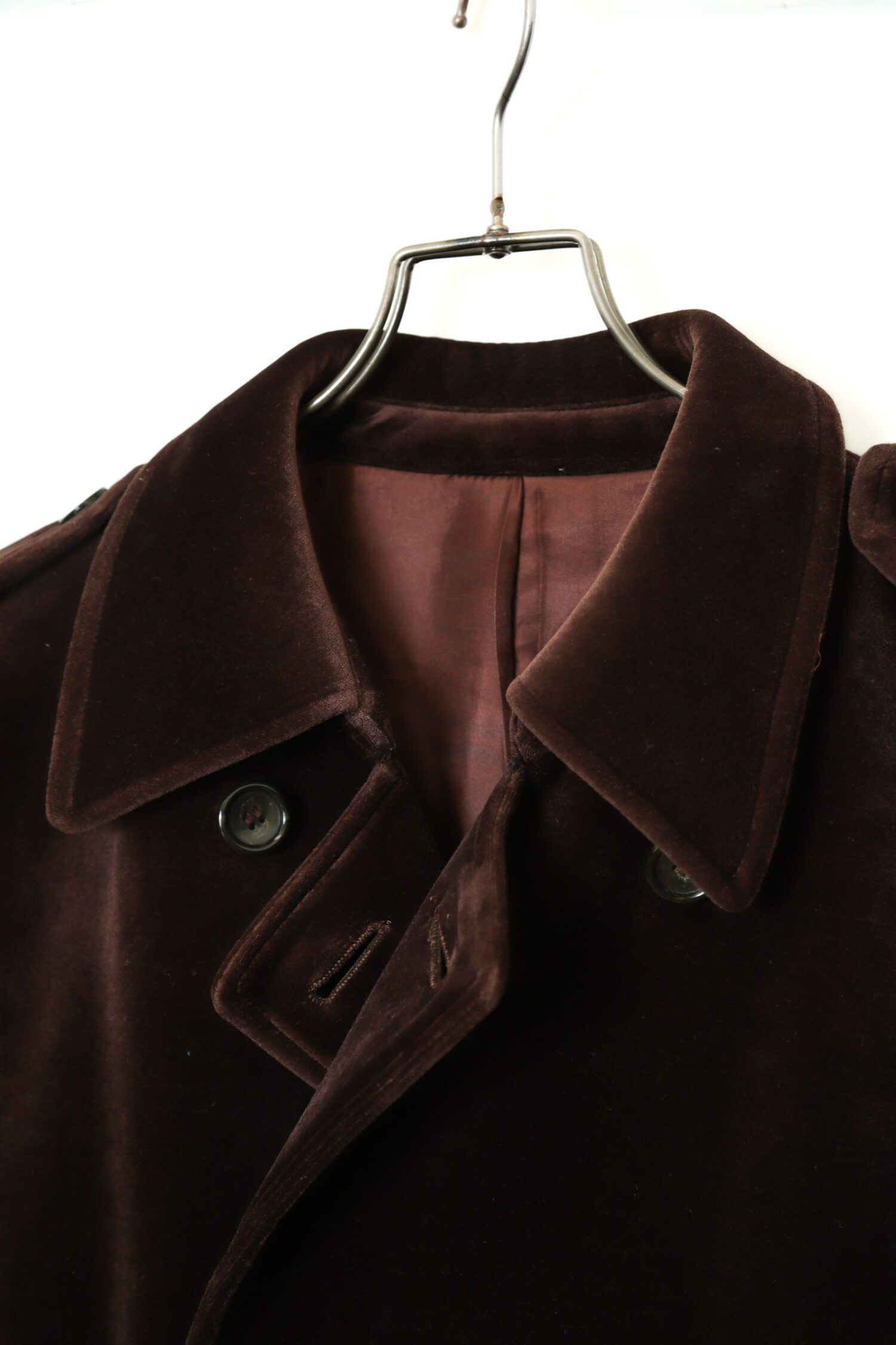 Alternative view of VINTAGE VELVET TRENCH COAT/M